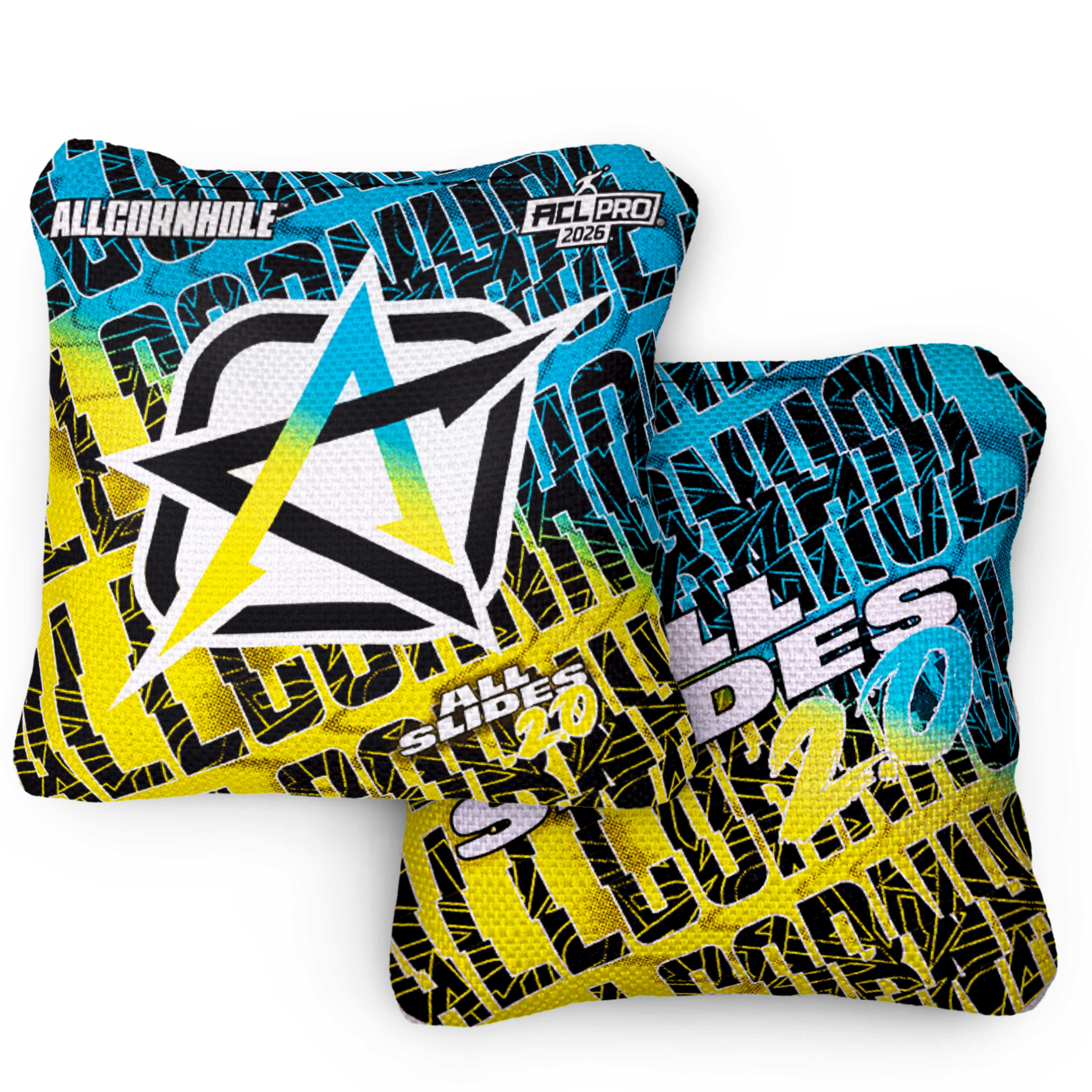 2026 All Slides 2.0 Waves ACL Pro Stamped Cornhole Bags