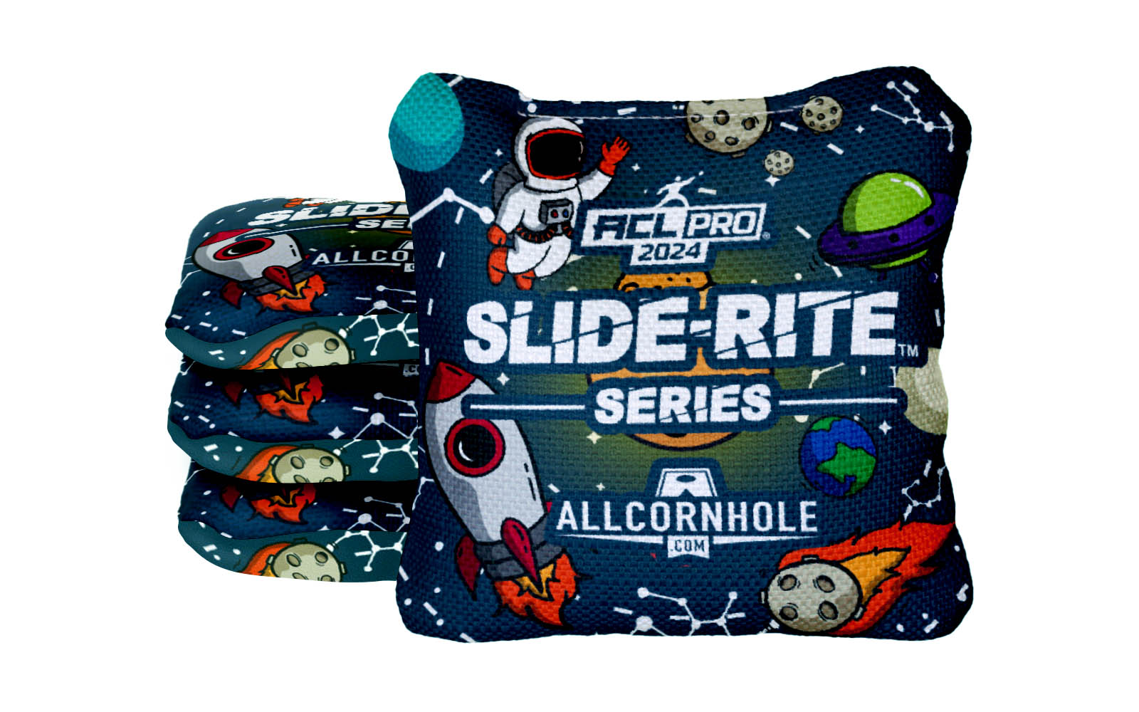 2024 AllCornhole Slide-Rite Cornhole Bags - "Out of This World" - Set of 4 Bags