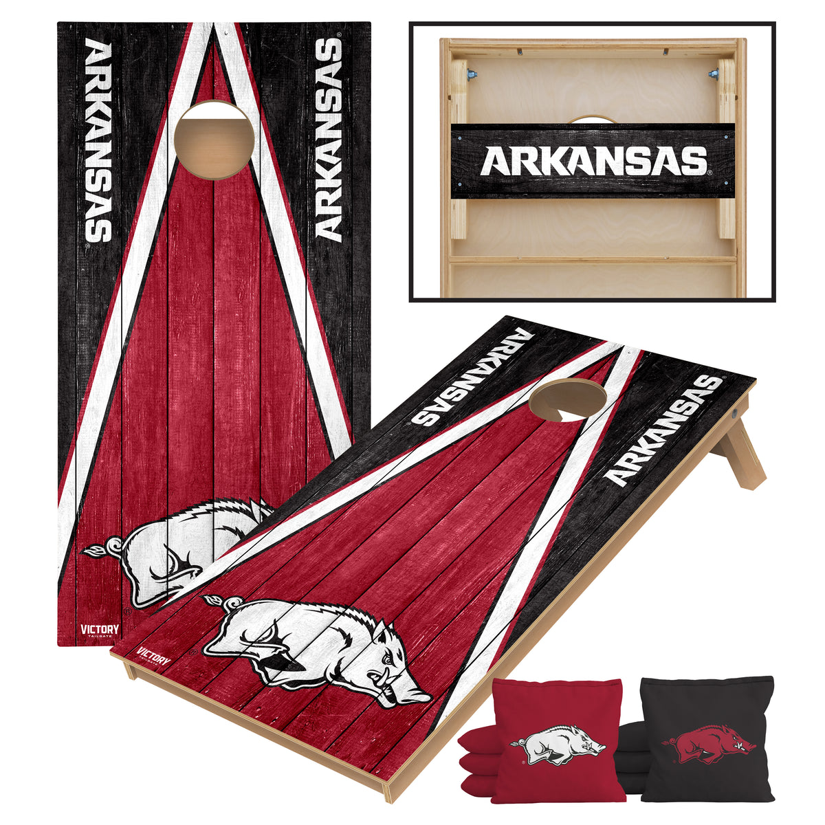 University of Arkansas Razorbacks | 2x4 Tournament Cornhole Set