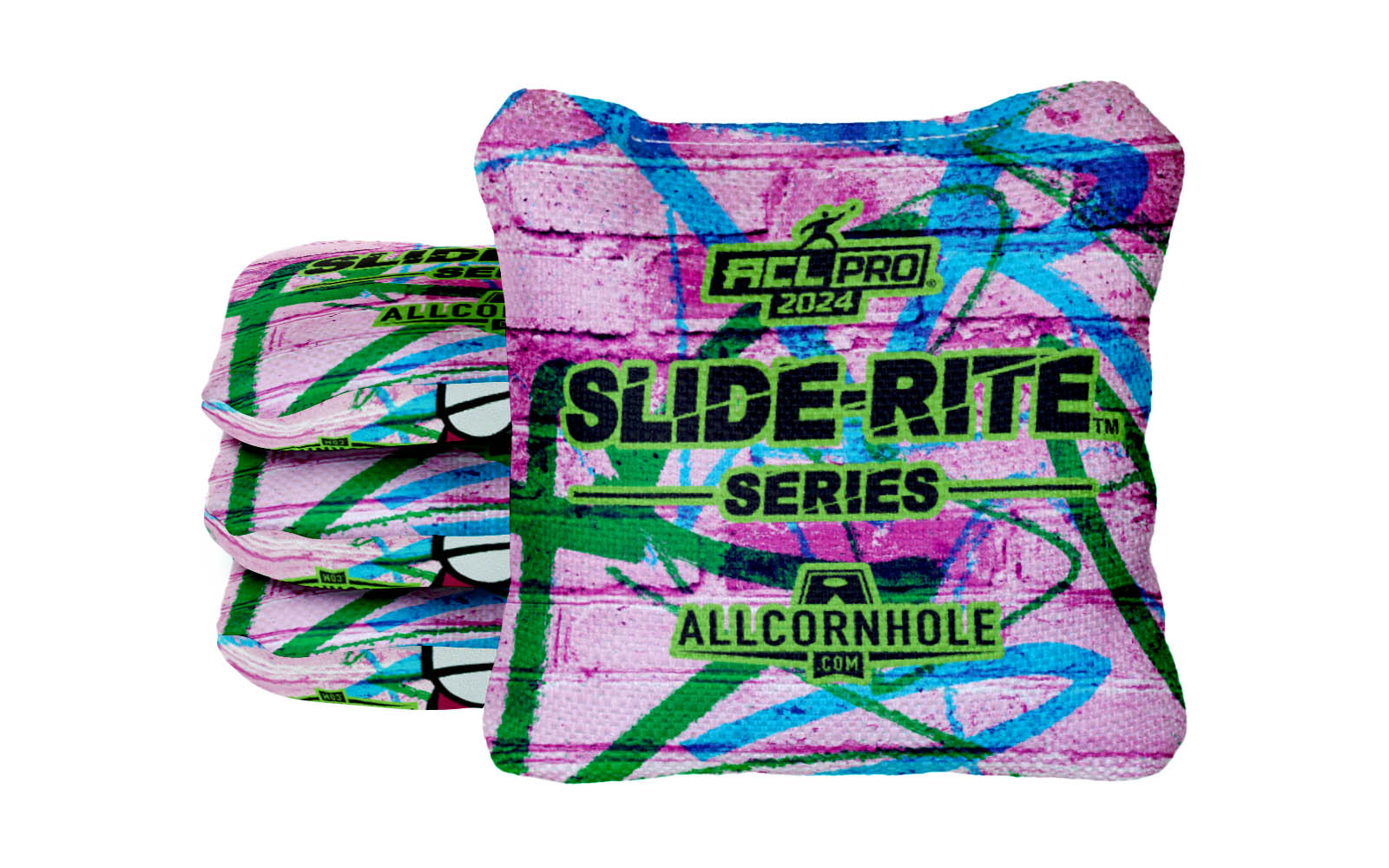 Graffiti Design Slide-Rite Cornhole Bags - SET OF 4