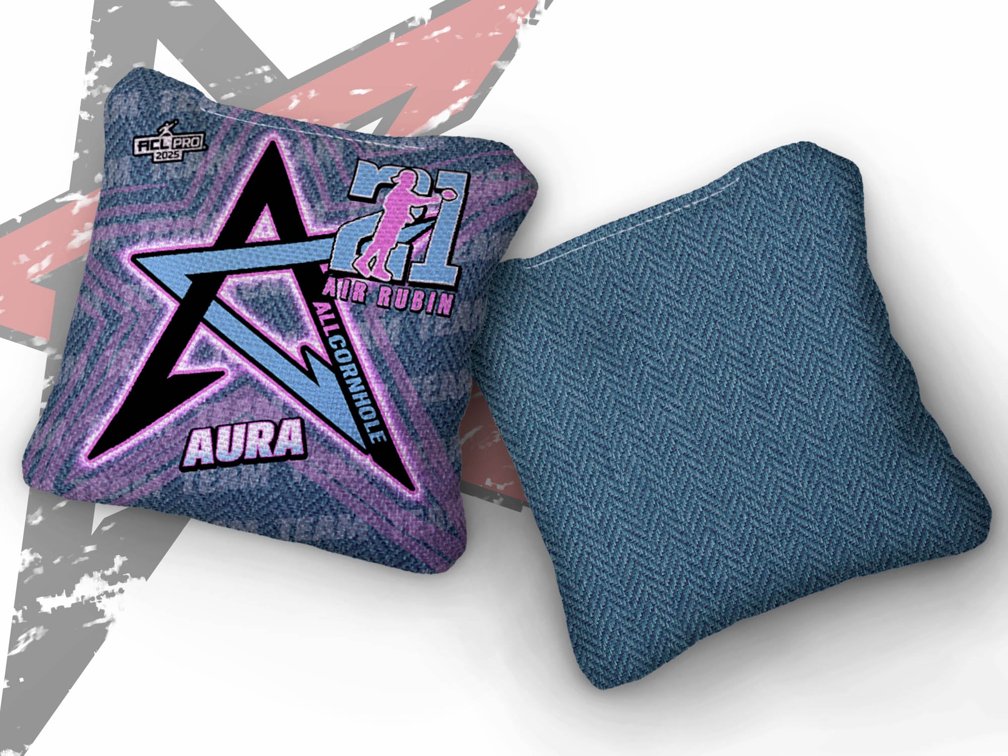 2025 AllCornhole Aura - "Jay Rubin” - ACL Pro Stamped Cornhole Bags - SET OF 4 BAGS