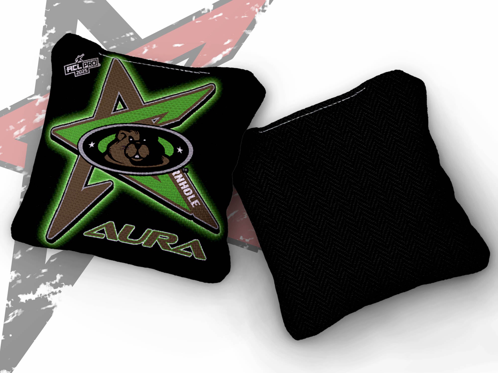 2025 AllCornhole Aura - "New England Woodchucks" - ACL Pro Stamped Cornhole Bags - SET OF 4 BAGS