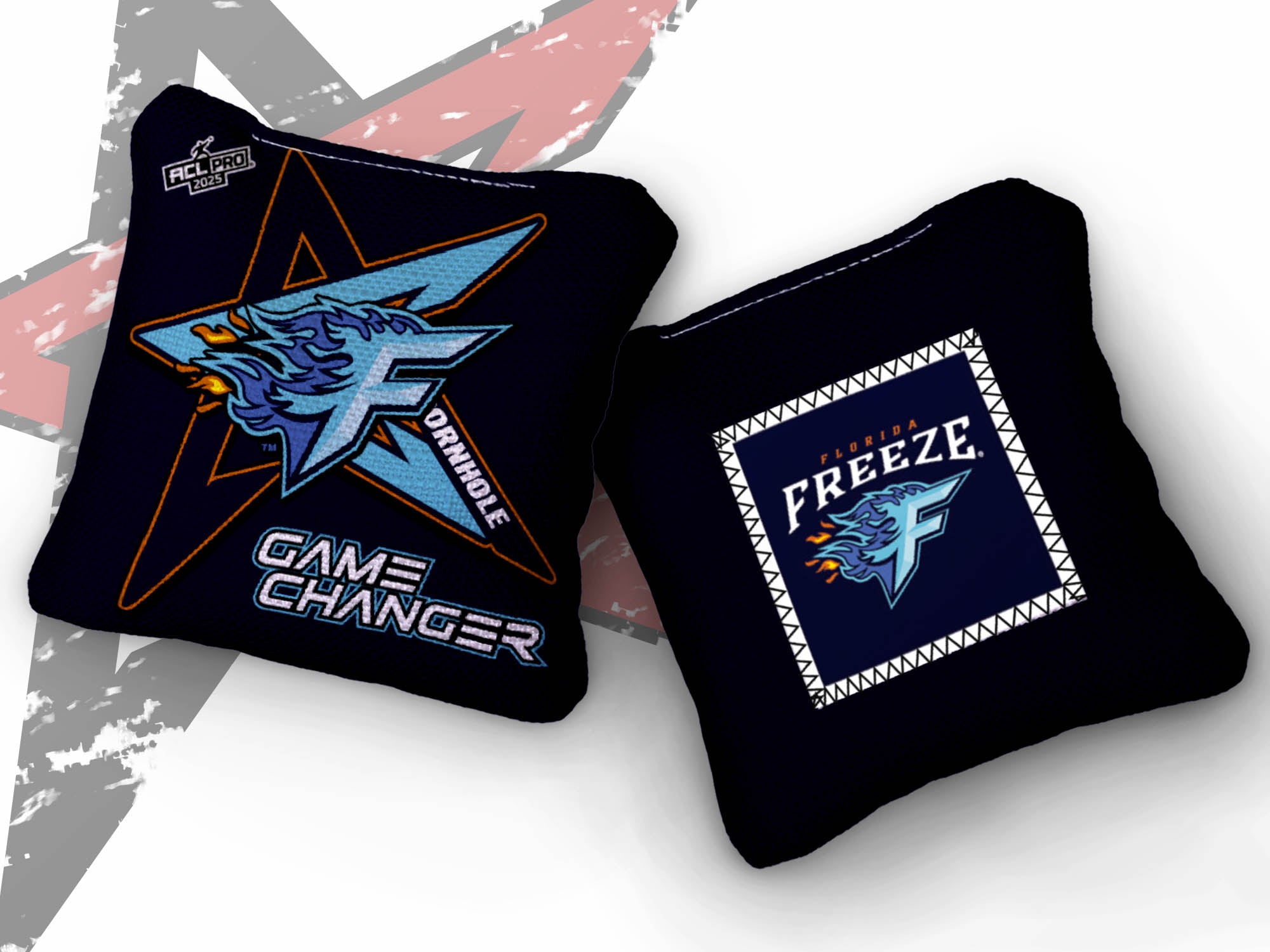 2025 AllCornhole Gamechanger - "Florida Freeze" - ACL Pro Stamped Cornhole Bags - SET OF 4 BAGS