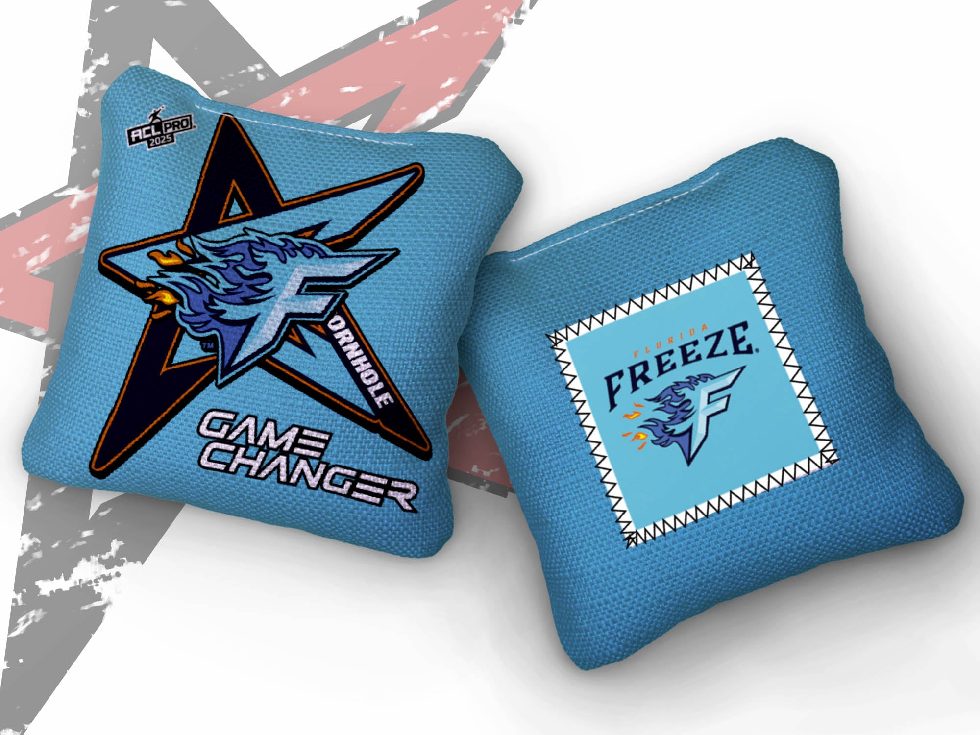 2025 AllCornhole Gamechanger - "Florida Freeze" - ACL Pro Stamped Cornhole Bags - SET OF 4 BAGS