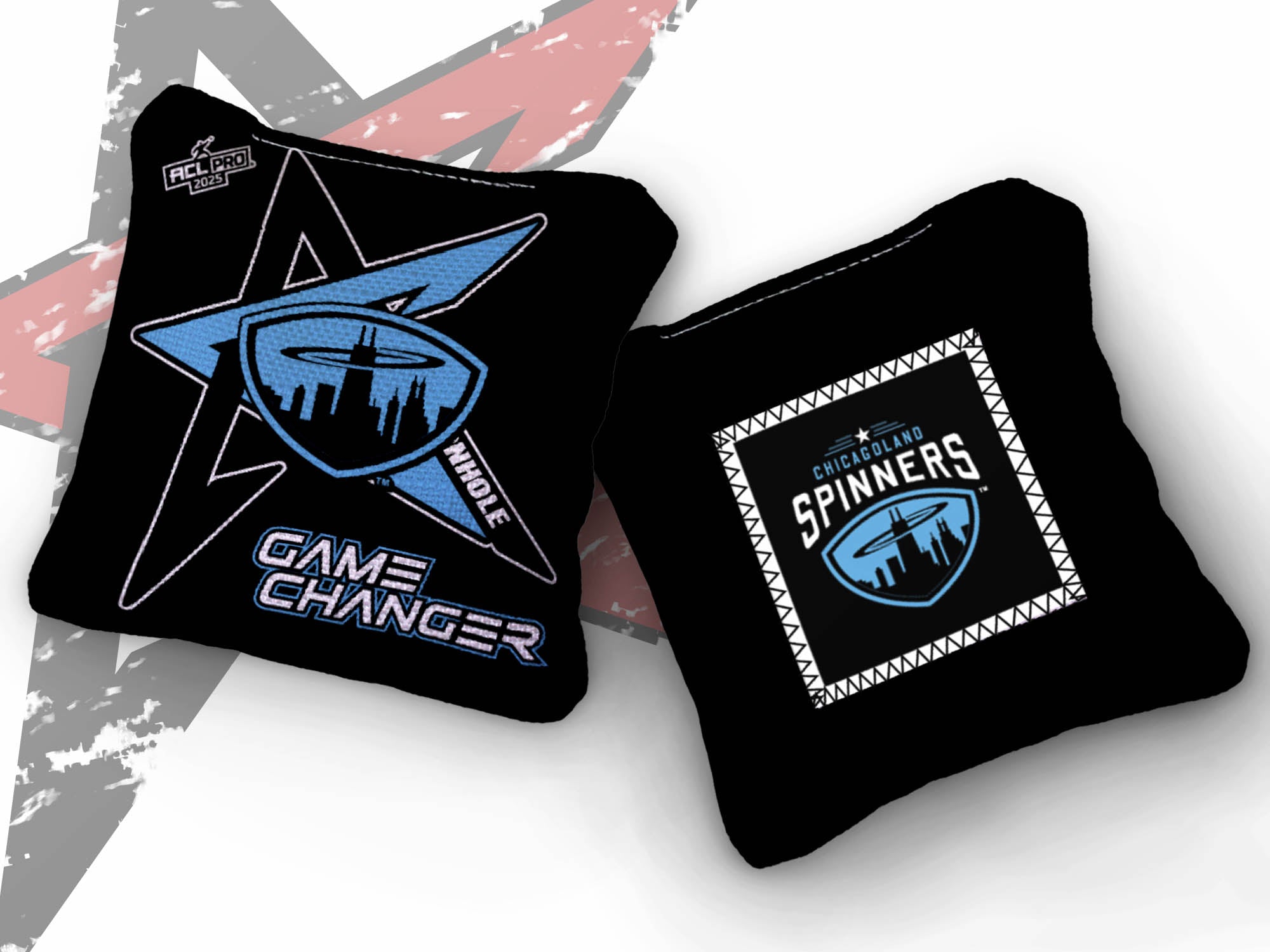 2025 AllCornhole Gamechanger - "Chicagoland Spinners" - ACL Pro Stamped Cornhole Bags - SET OF 4 BAGS