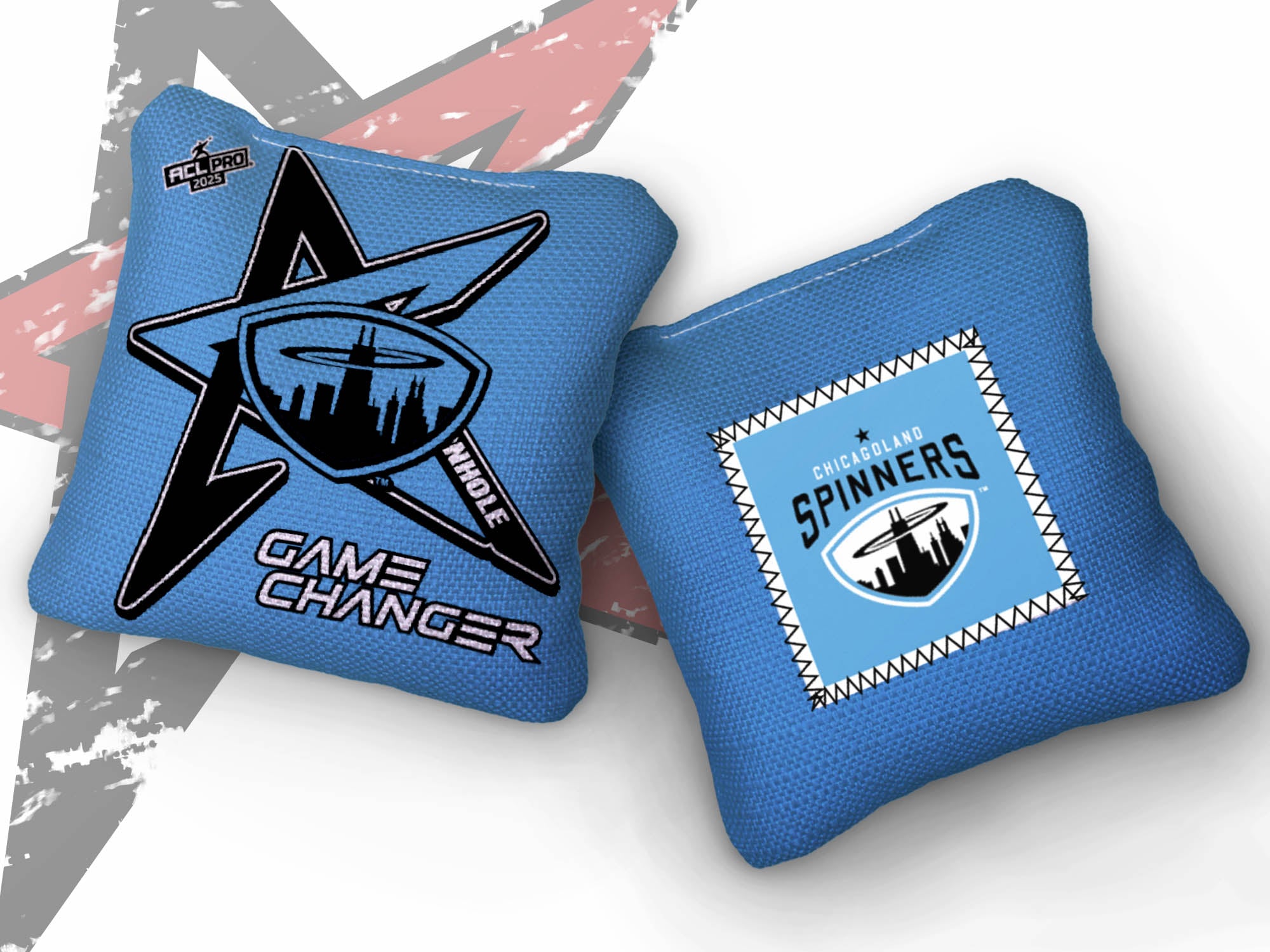 2025 AllCornhole Gamechanger - "Chicagoland Spinners" - ACL Pro Stamped Cornhole Bags - SET OF 4 BAGS