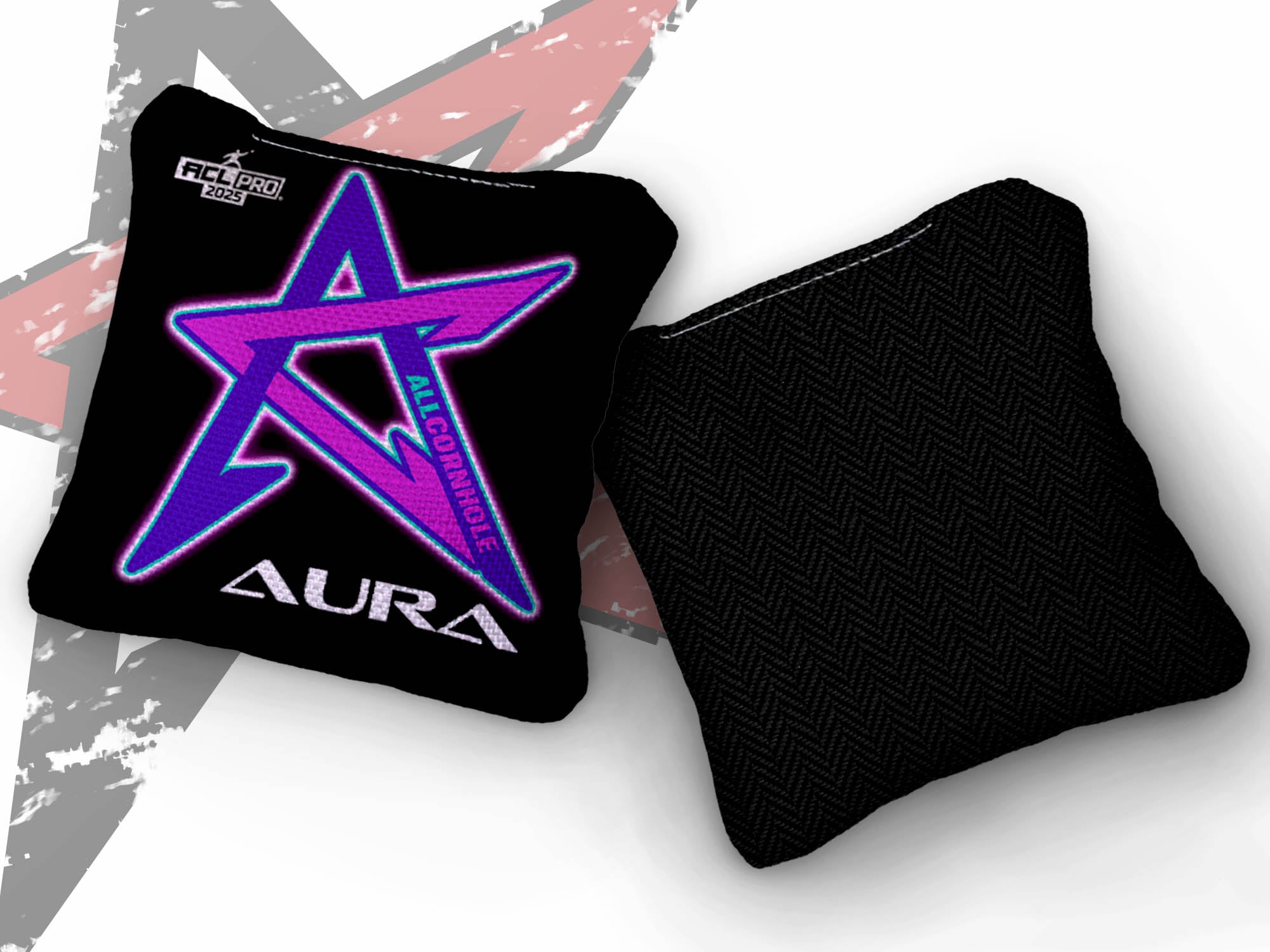 2025 AURA -“Blackout” - ACL Pro Stamped Cornhole Bags - SET OF 4 BAGS