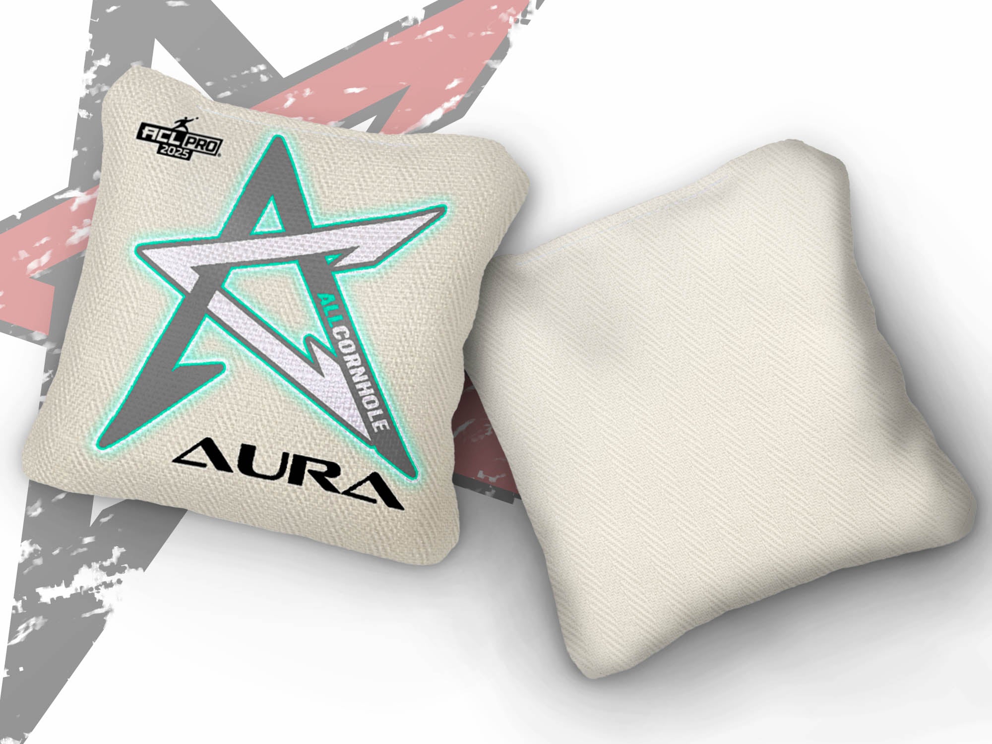 2025 AURA -“Whiteout” - ACL Pro Stamped Cornhole Bags - SET OF 4 BAGS