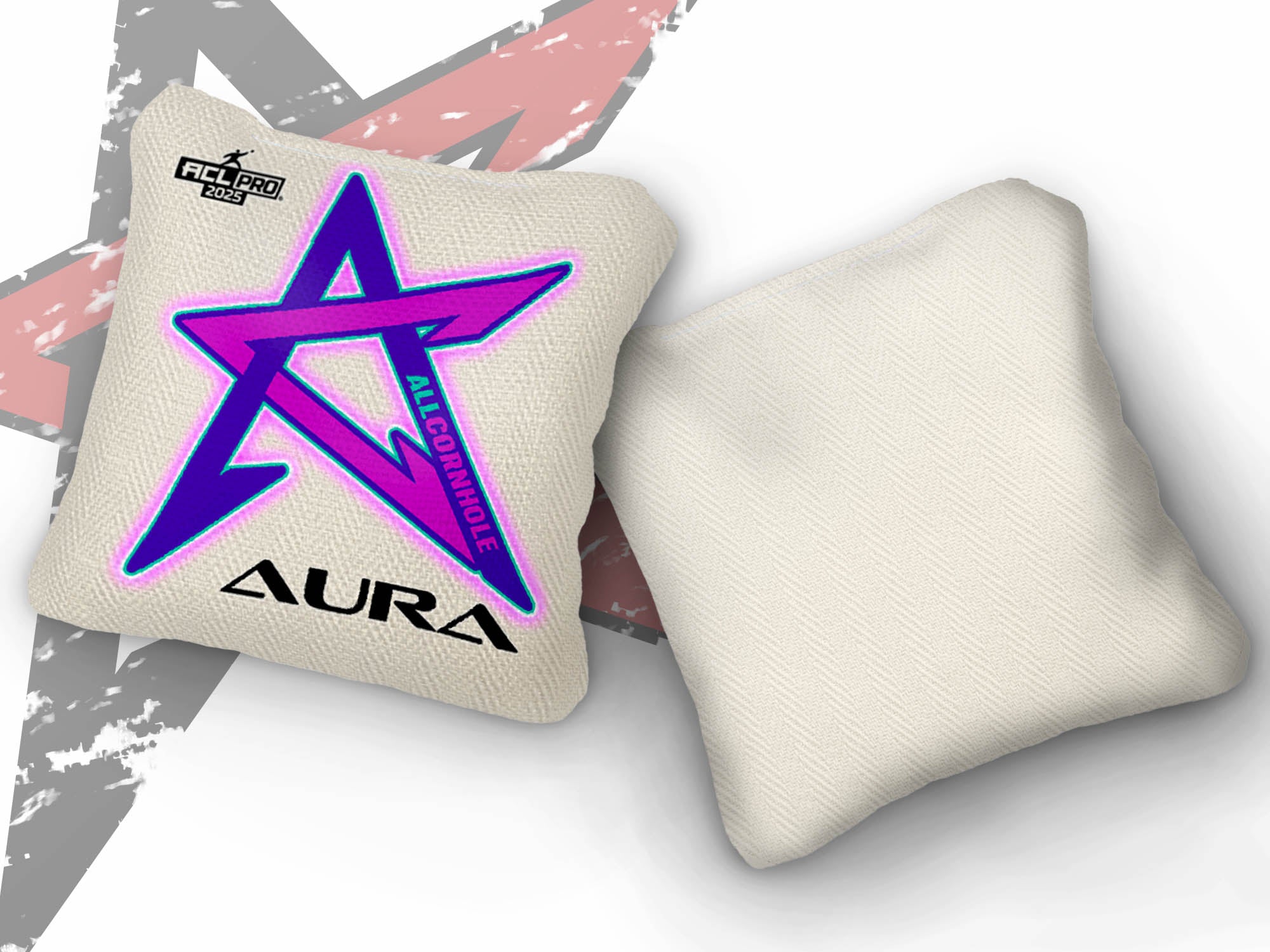 2025 AURA -“Whiteout” - ACL Pro Stamped Cornhole Bags - SET OF 4 BAGS