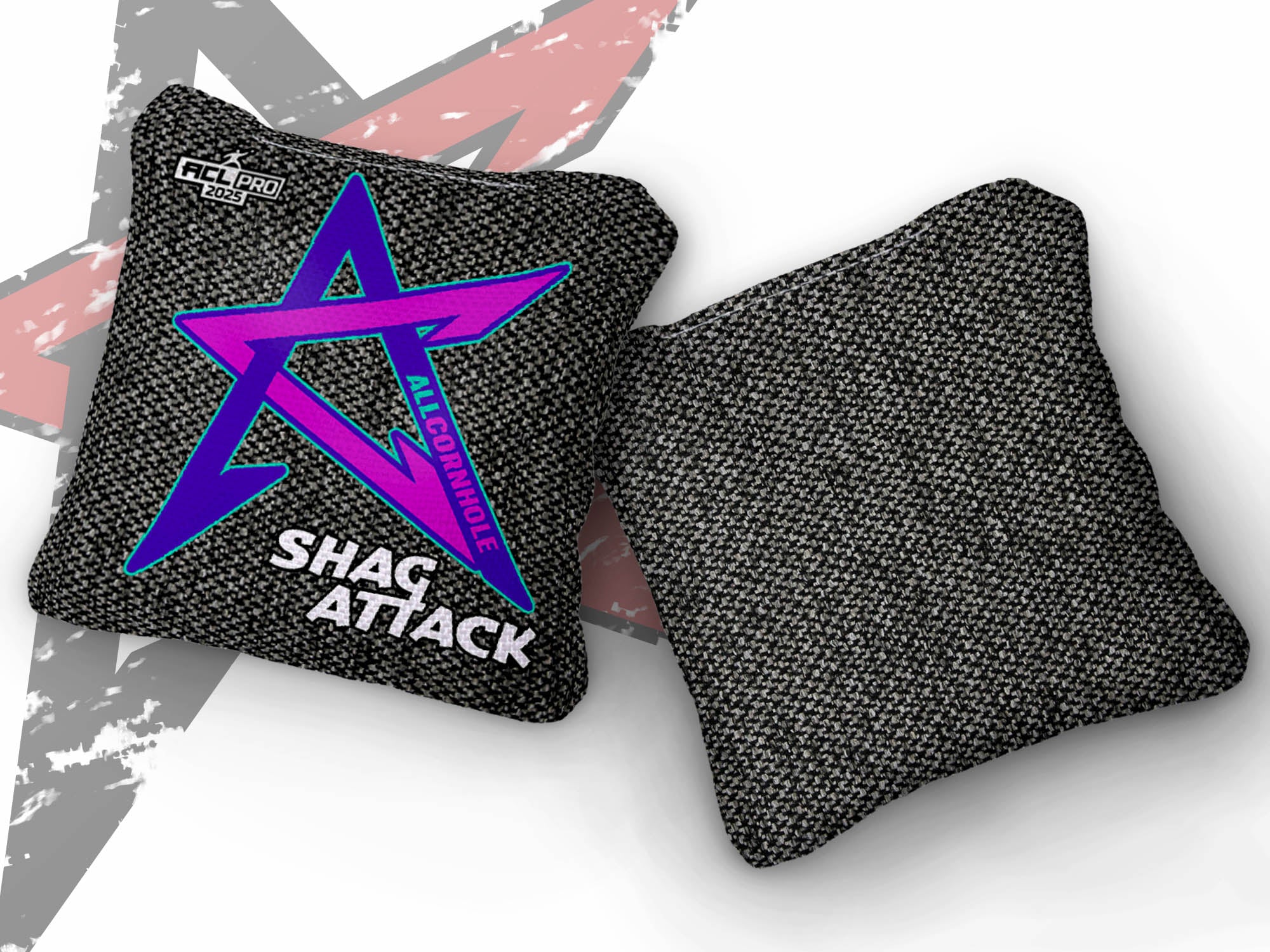 2025 Shag Attack - “Blackout” - ACL Pro Stamped Cornhole Bags - SET OF 4 BAGS