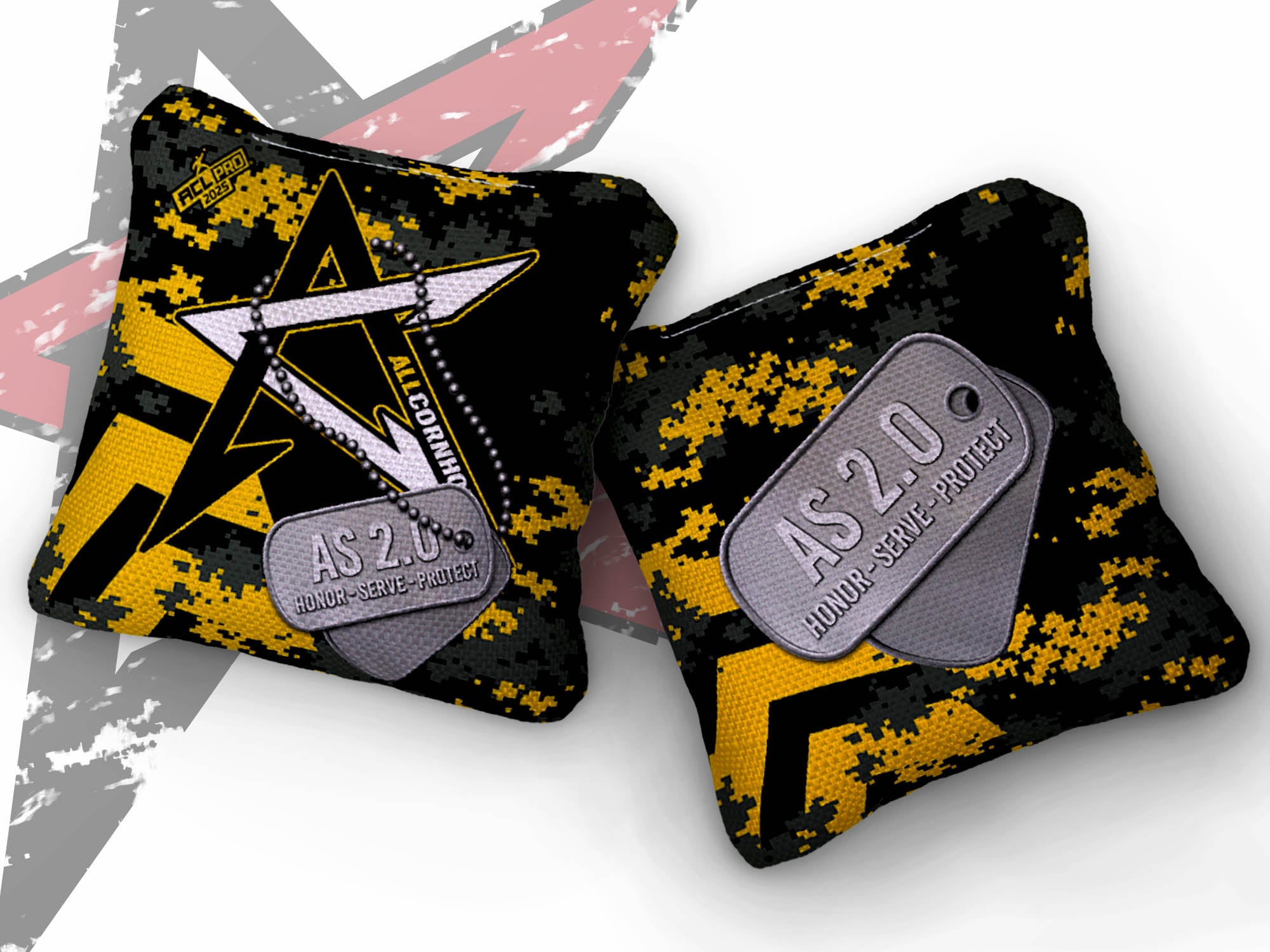 2025 AllCornhole Multiple Bag Models - "Army” - ACL Pro Stamped Cornhole Bags - SET OF 4 BAGS