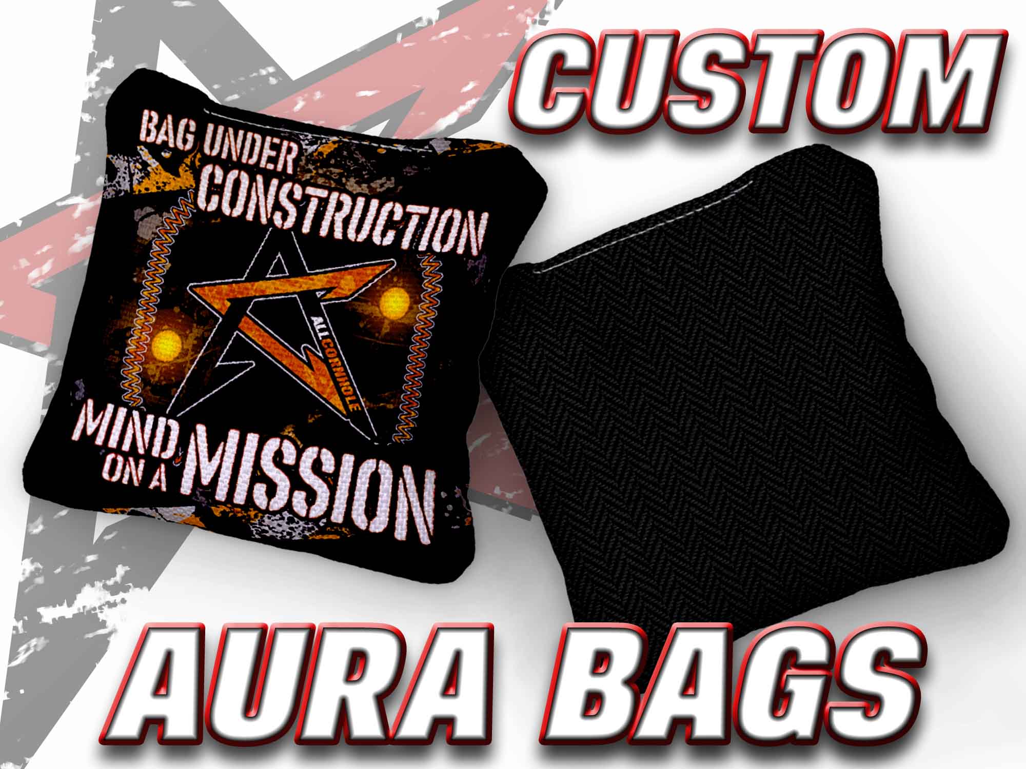 2025 AllCornhole Aura Cornhole Bags - “CUSTOM” - Set of 4 Bags