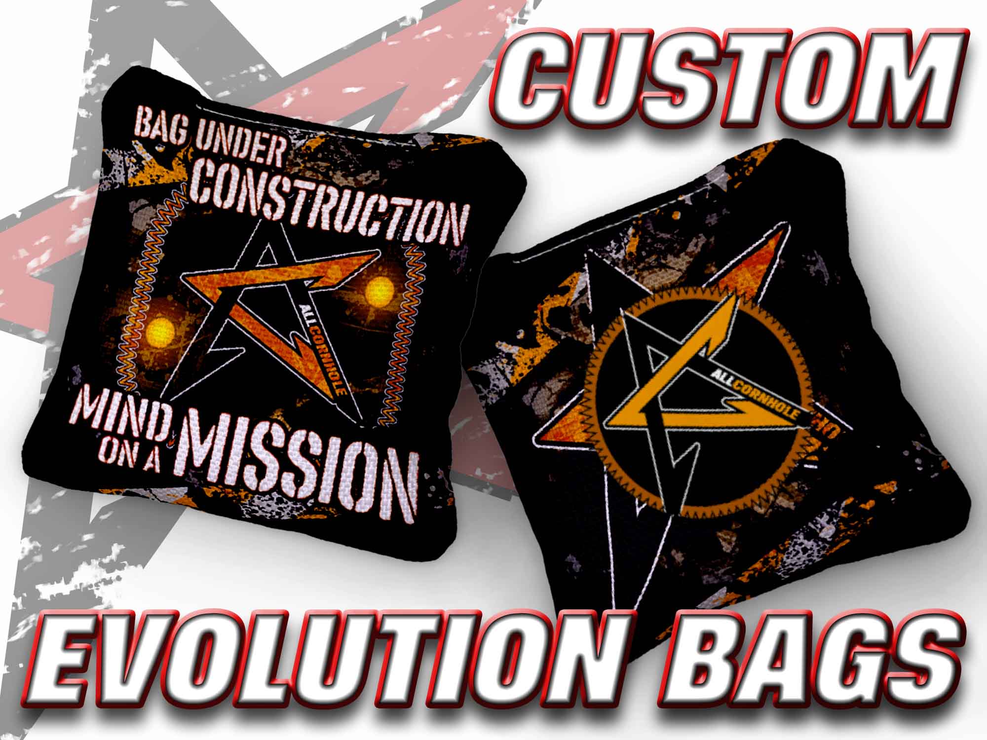 2025 AllCornhole GameChanger Evolution Cornhole Bags - “CUSTOM” - Set of 4 Bags