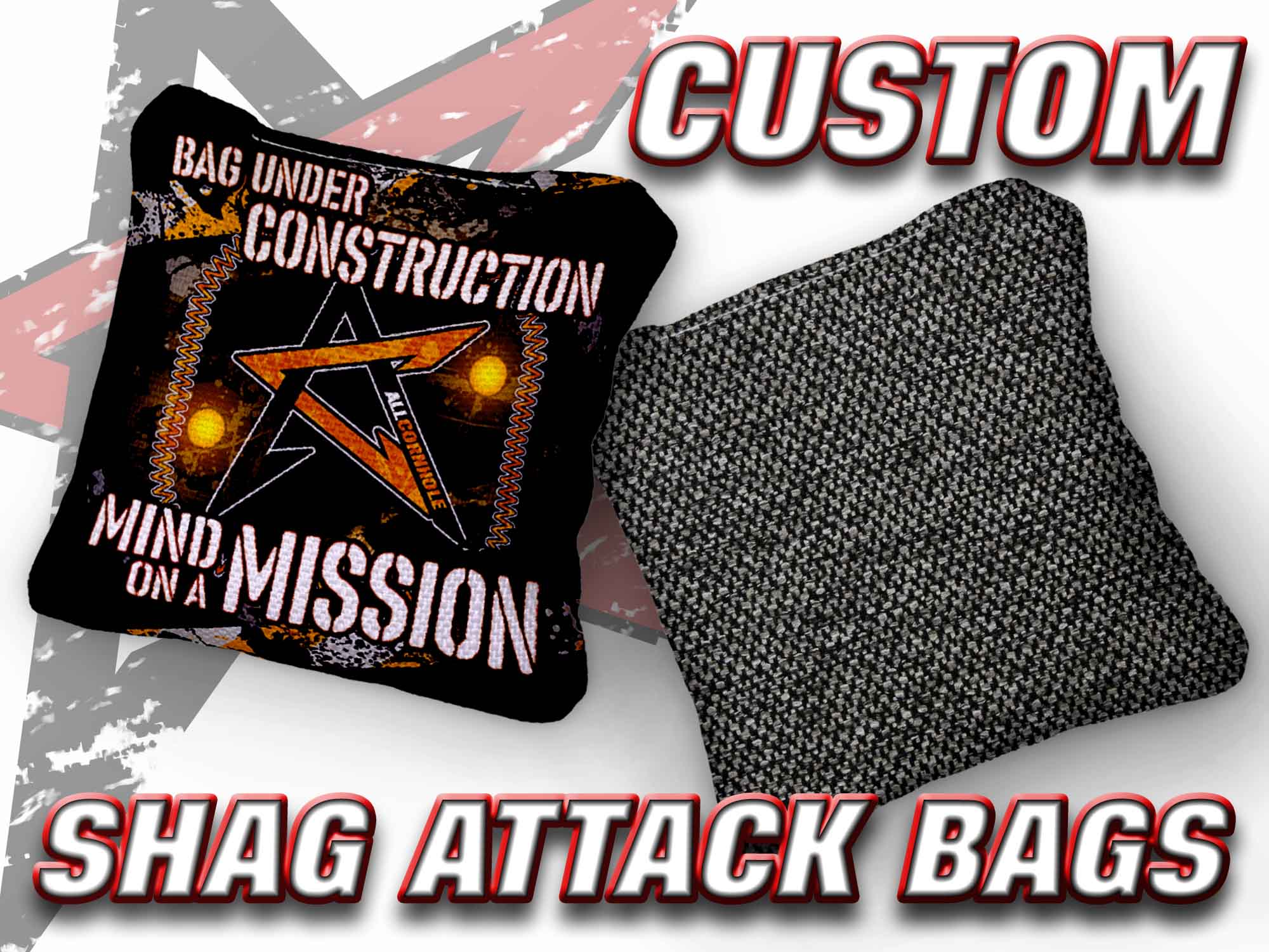 2025 AllCornhole Shag Attack Cornhole Bags - “CUSTOM” - Set of 4 Bags