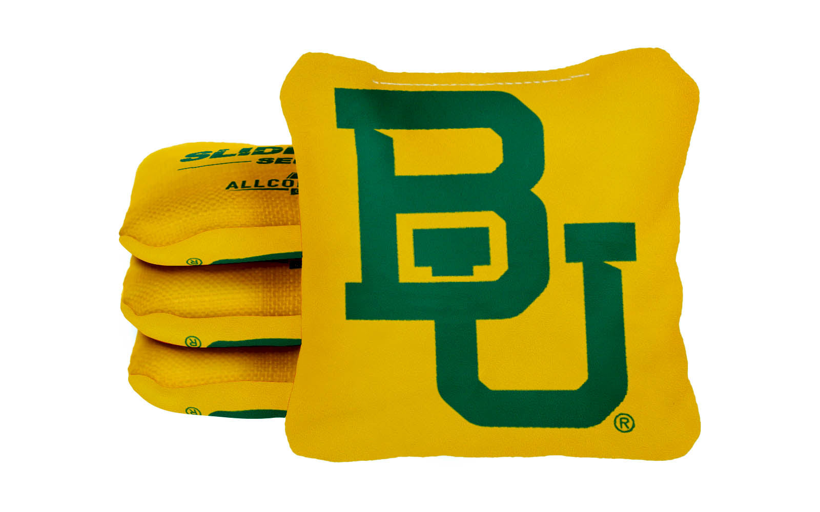 Officially Licensed Collegiate Cornhole Bags - Slide Rite - Set of 4 - Baylor University