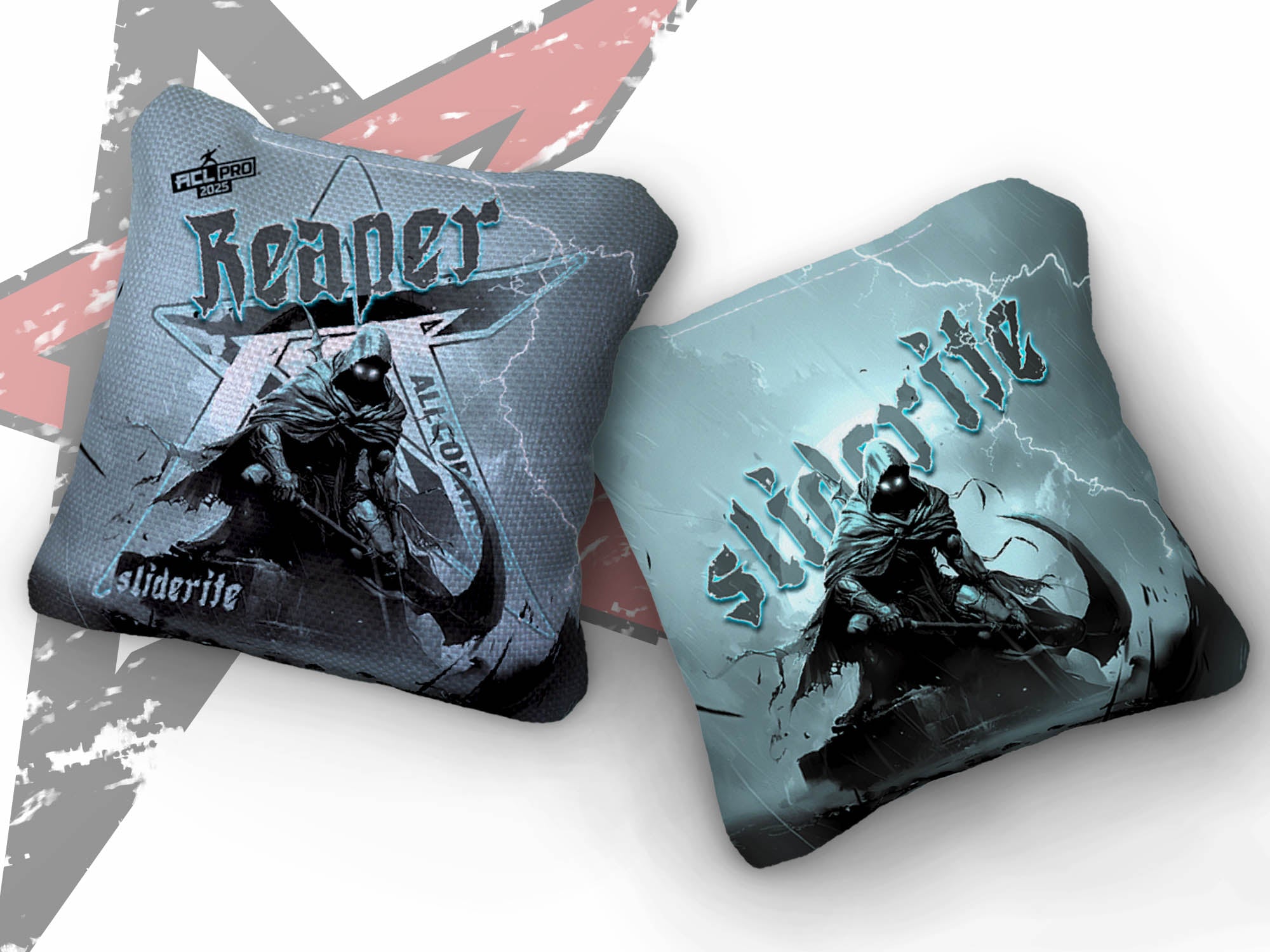 2025  SLIDE RITE - "Reaper" - ACL Pro Stamped Cornhole Bags - SET OF 4 BAGS