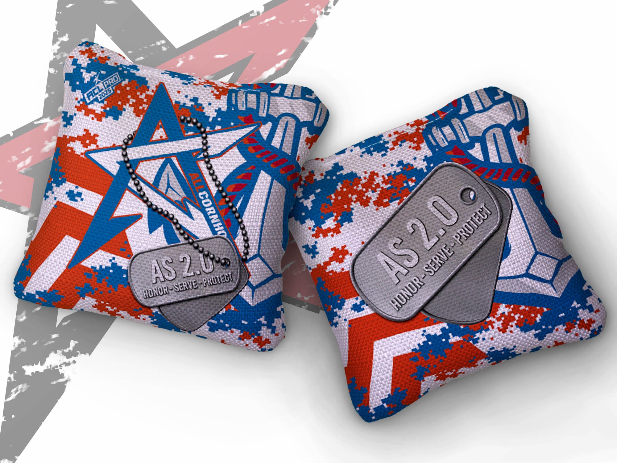 2025 AllCornhole Multiple Bag Models - "Coast Guard” - ACL Pro Stamped Cornhole Bags - SET OF 4 BAGS