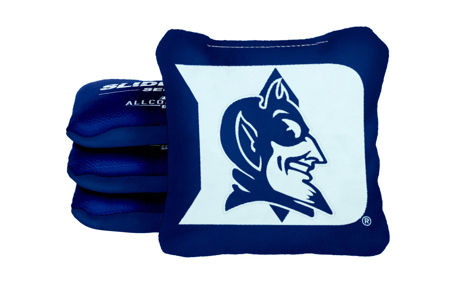 Officially Licensed Collegiate Cornhole Bags - Slide Rite - Set of 4 - Duke University
