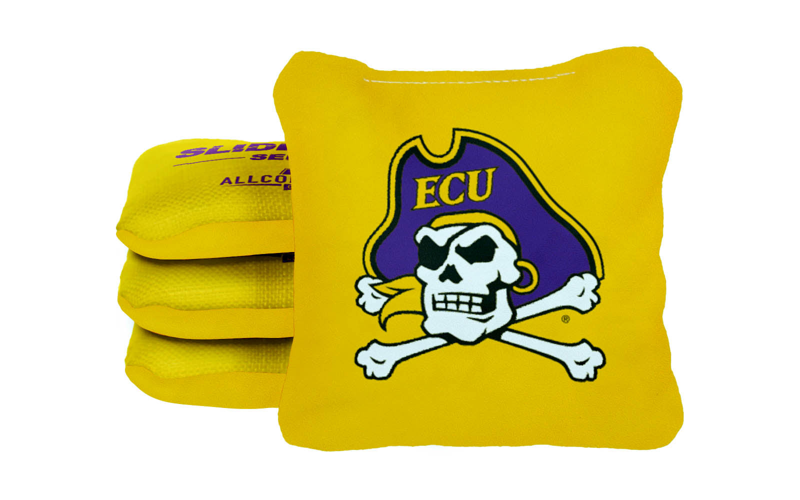 Officially Licensed Collegiate Cornhole Bags - Slide Rite - Set of 4 - East Carolina University