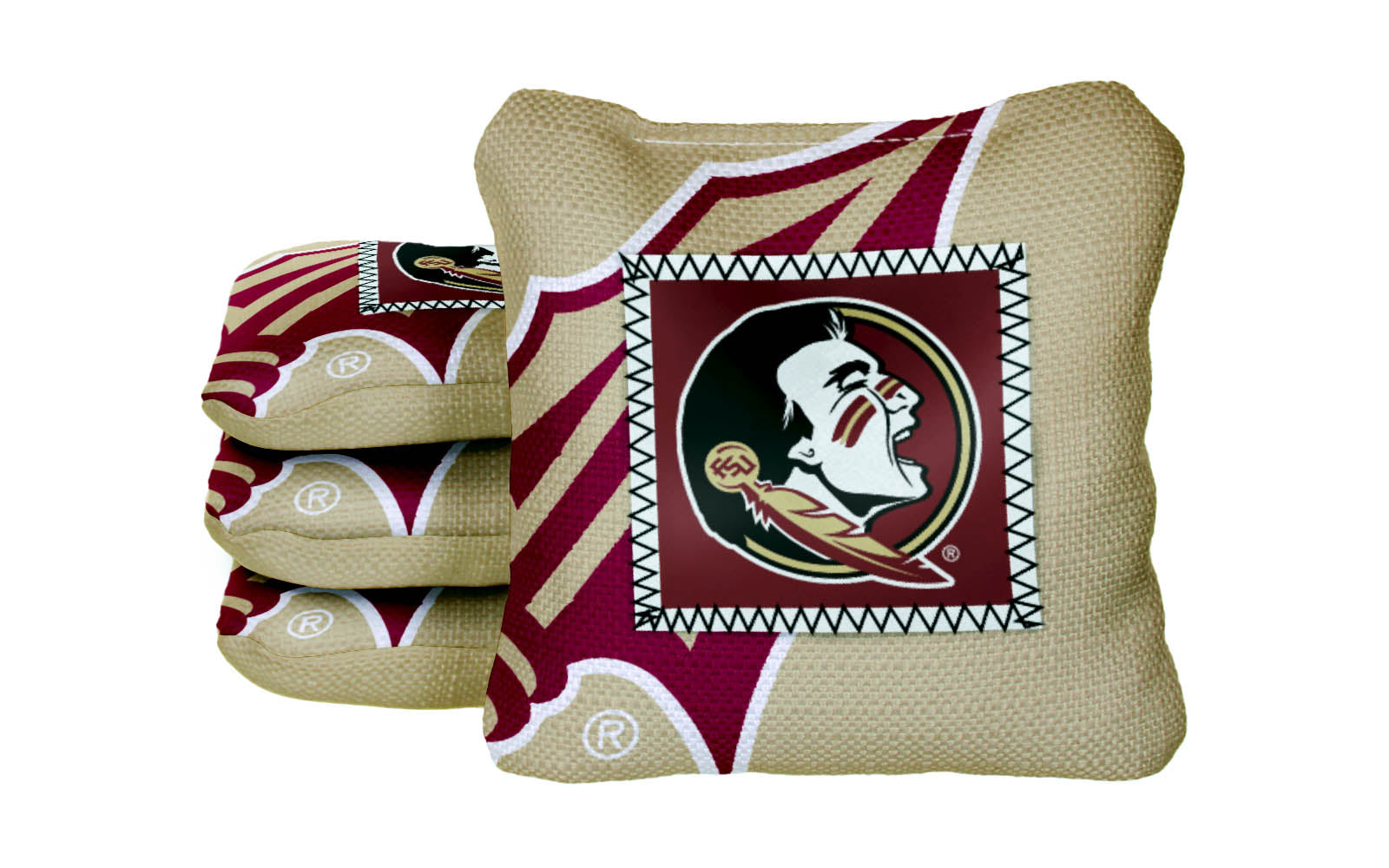 Officially Licensed Collegiate Cornhole Bags - Gamechanger Steady 2.0 - Set of 4 - Florida State University