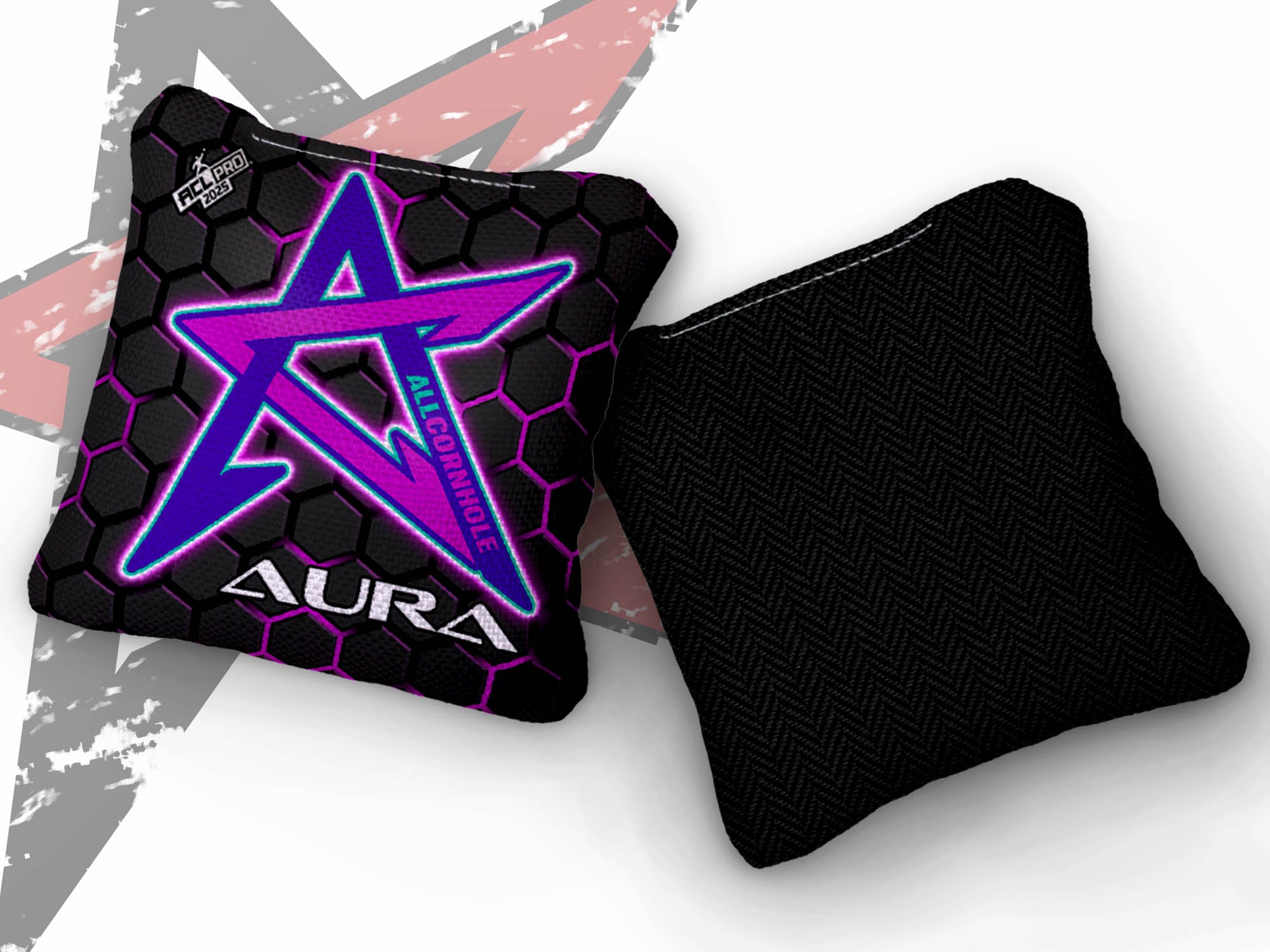 2025 AllCornhole Multiple Bag Models - "Dark Hex” - ACL Pro Stamped Cornhole Bags - SET OF 4 BAGS