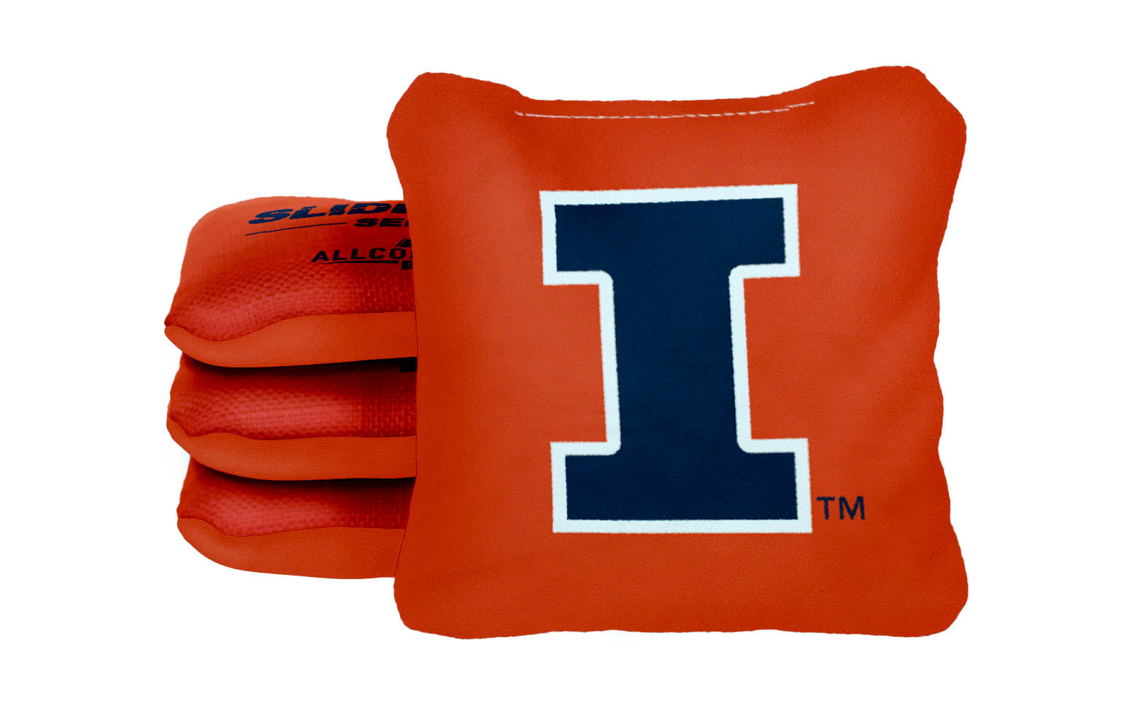 Officially Licensed Collegiate Cornhole Bags - Slide Rite - Set of 4 - University of Illinois