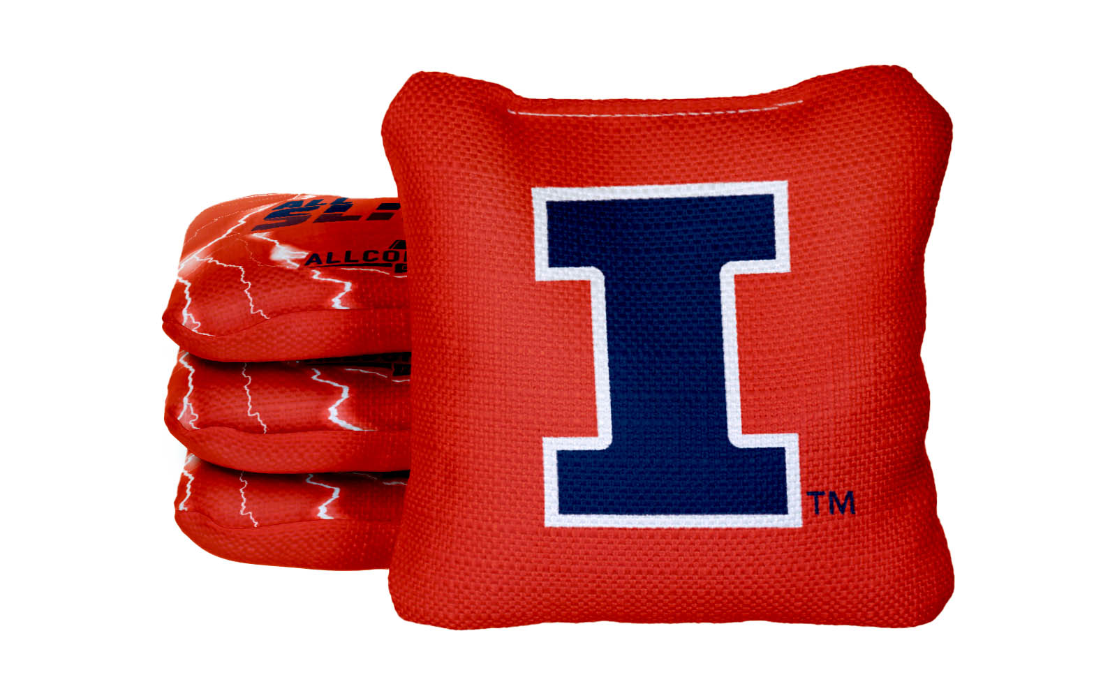 Officially Licensed Collegiate Cornhole Bags - All-Slide 2.0 - Set of 4 - University of Illinois