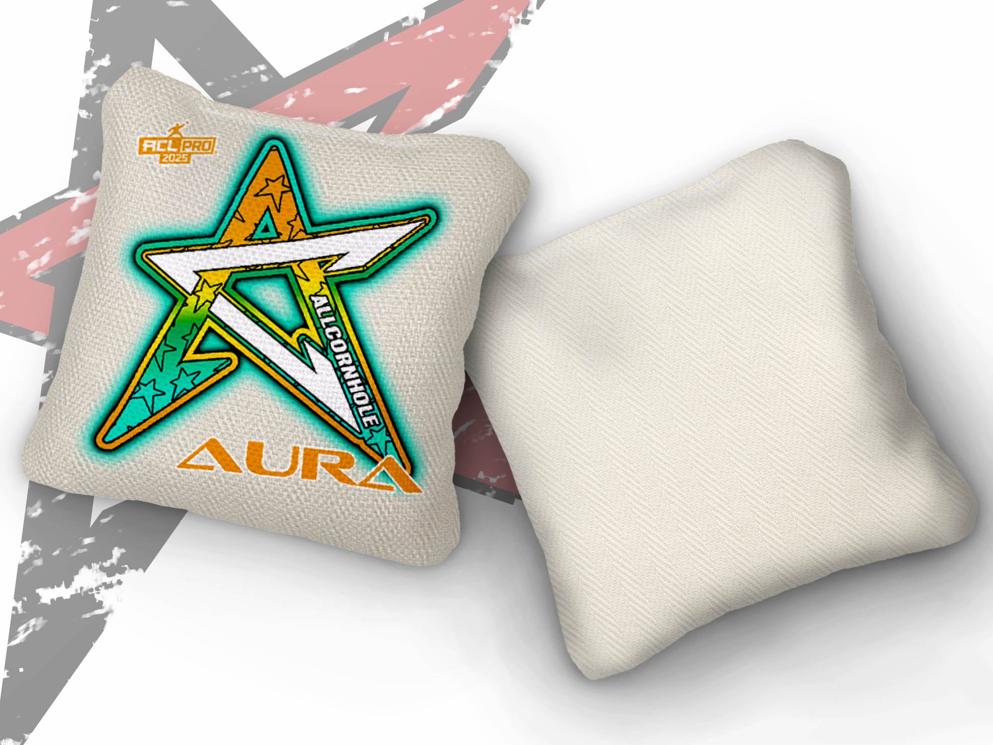 2025 AURA -“Whiteout Gradient” - ACL Pro Stamped Cornhole Bags - SET OF 4 BAGS