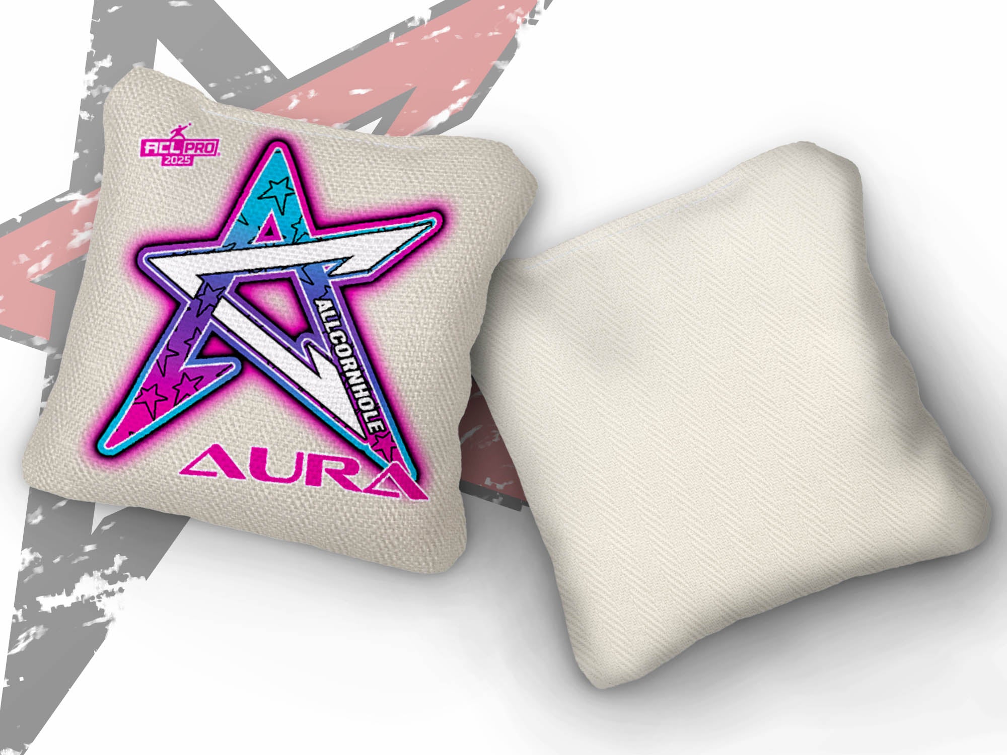 2025 AURA -“Whiteout Gradient” - ACL Pro Stamped Cornhole Bags - SET OF 4 BAGS