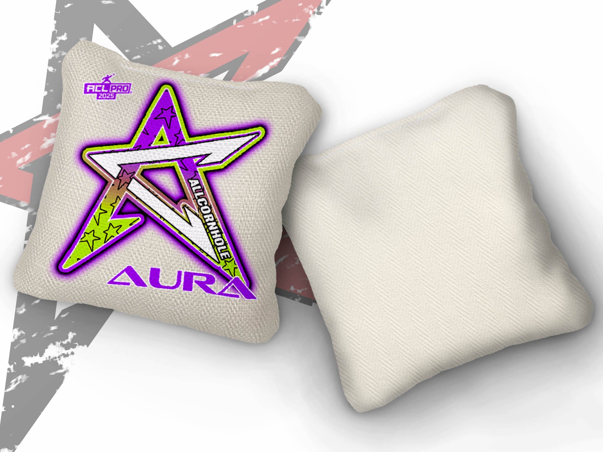 2025 AURA -“Whiteout Gradient” - ACL Pro Stamped Cornhole Bags - SET OF 4 BAGS