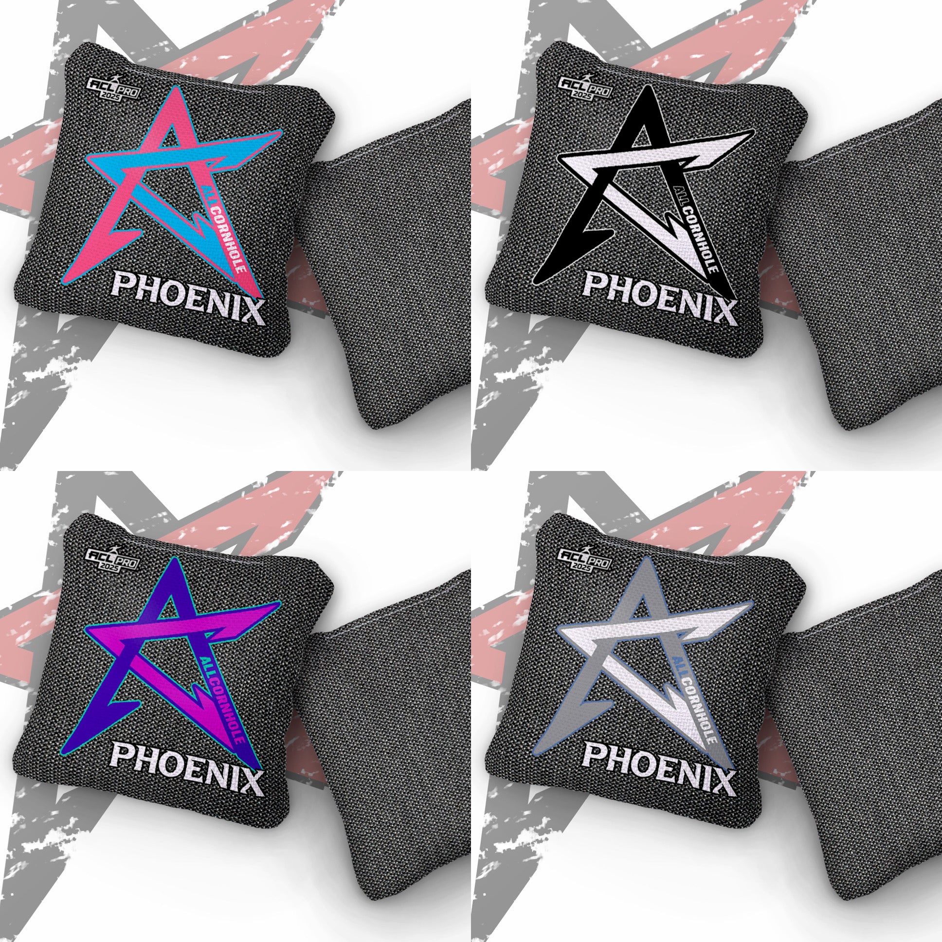 2025 Phoenix - “Blackout” - ACL Pro Stamped Cornhole Bags - SET OF 4 BAGS