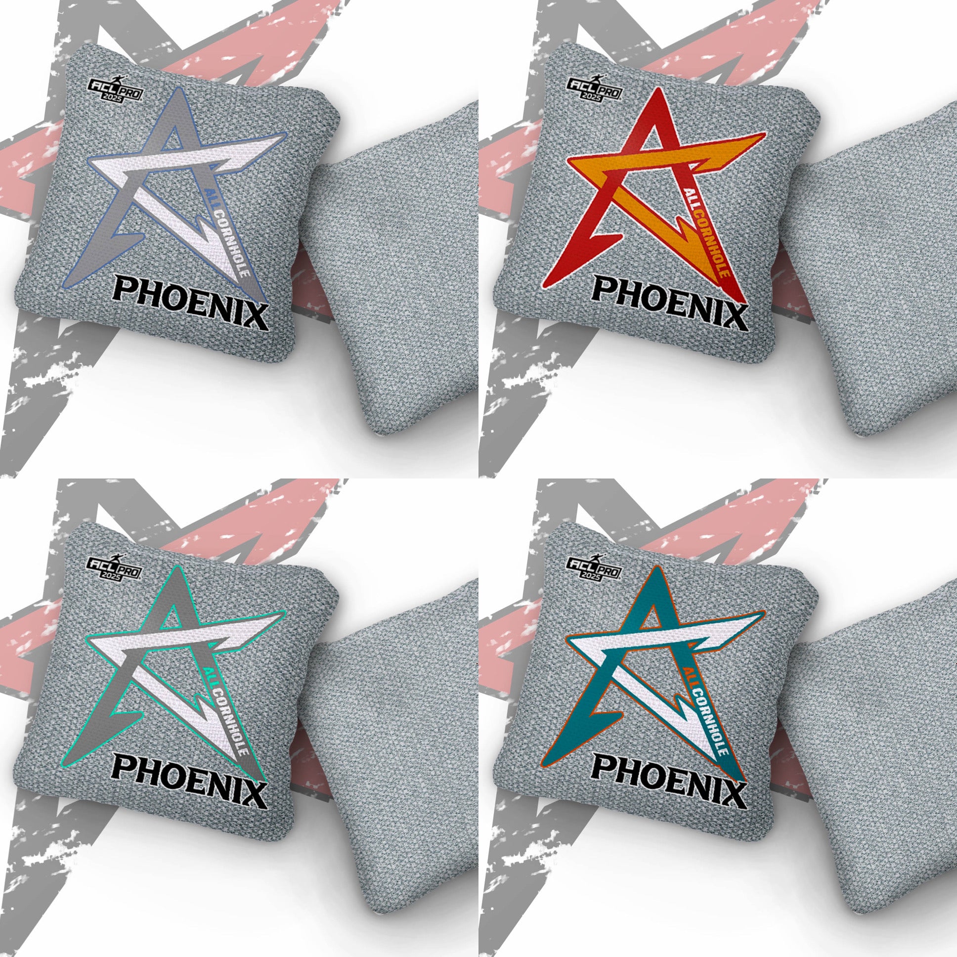 2025 Phoenix - “Whiteout” - ACL Pro Stamped Cornhole Bags - SET OF 4 BAGS