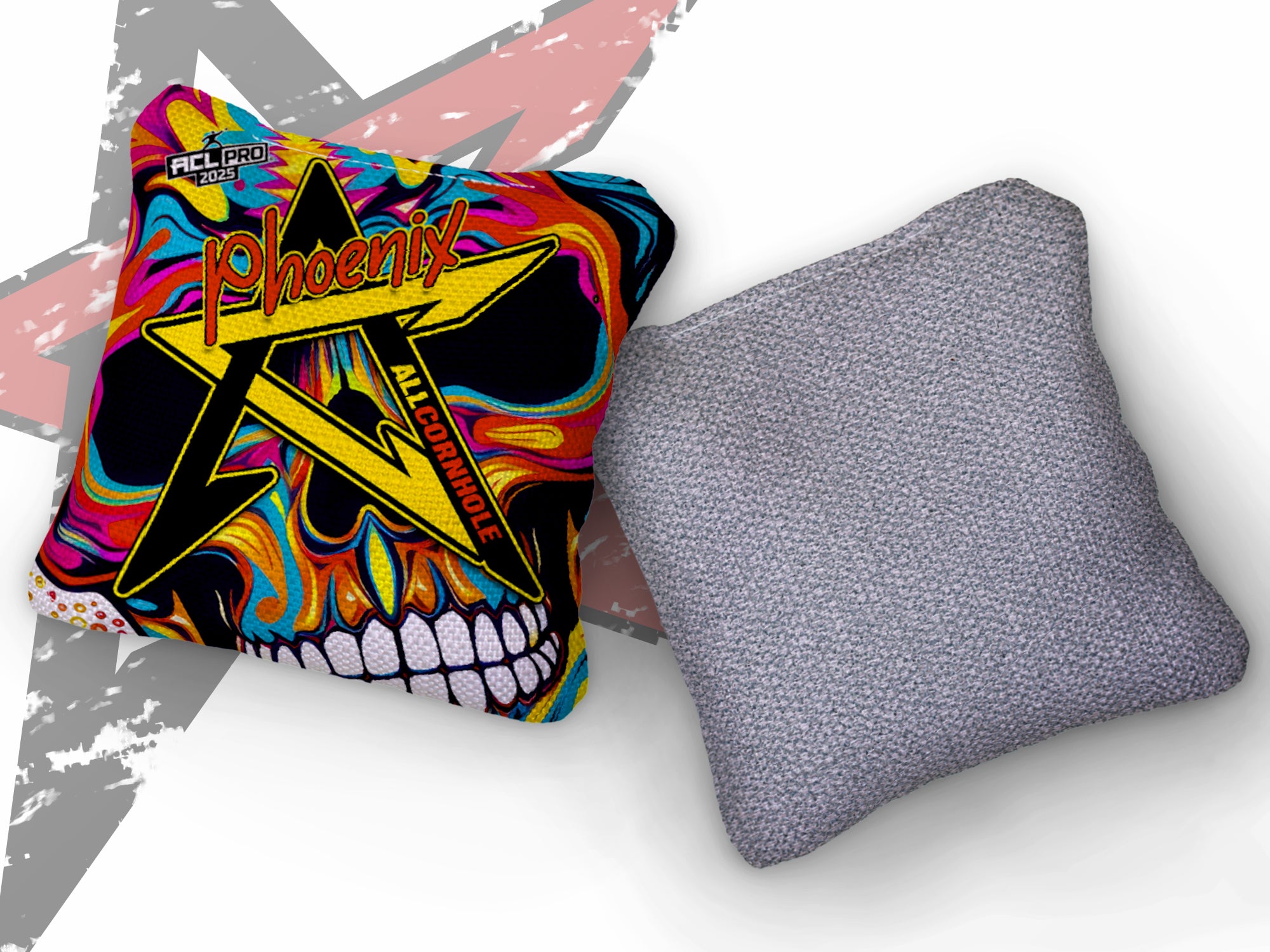 2025 PHOENIX- "KALEIDOSKULL" - ACL Pro Stamped Cornhole Bags - SET OF 4 BAGS