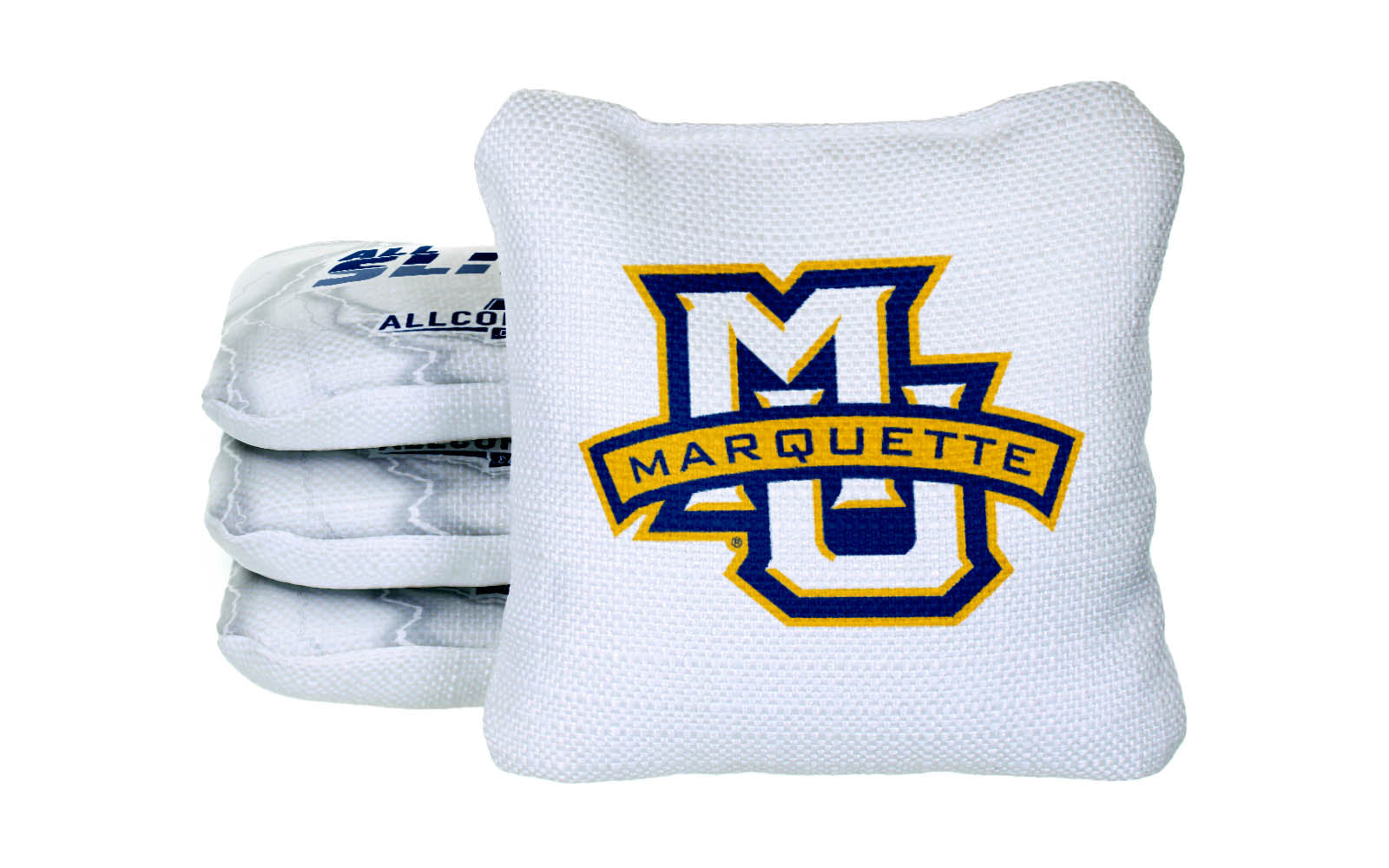 Officially Licensed Collegiate Cornhole Bags - All-Slide 2.0 - Set of 4 - Marquette University