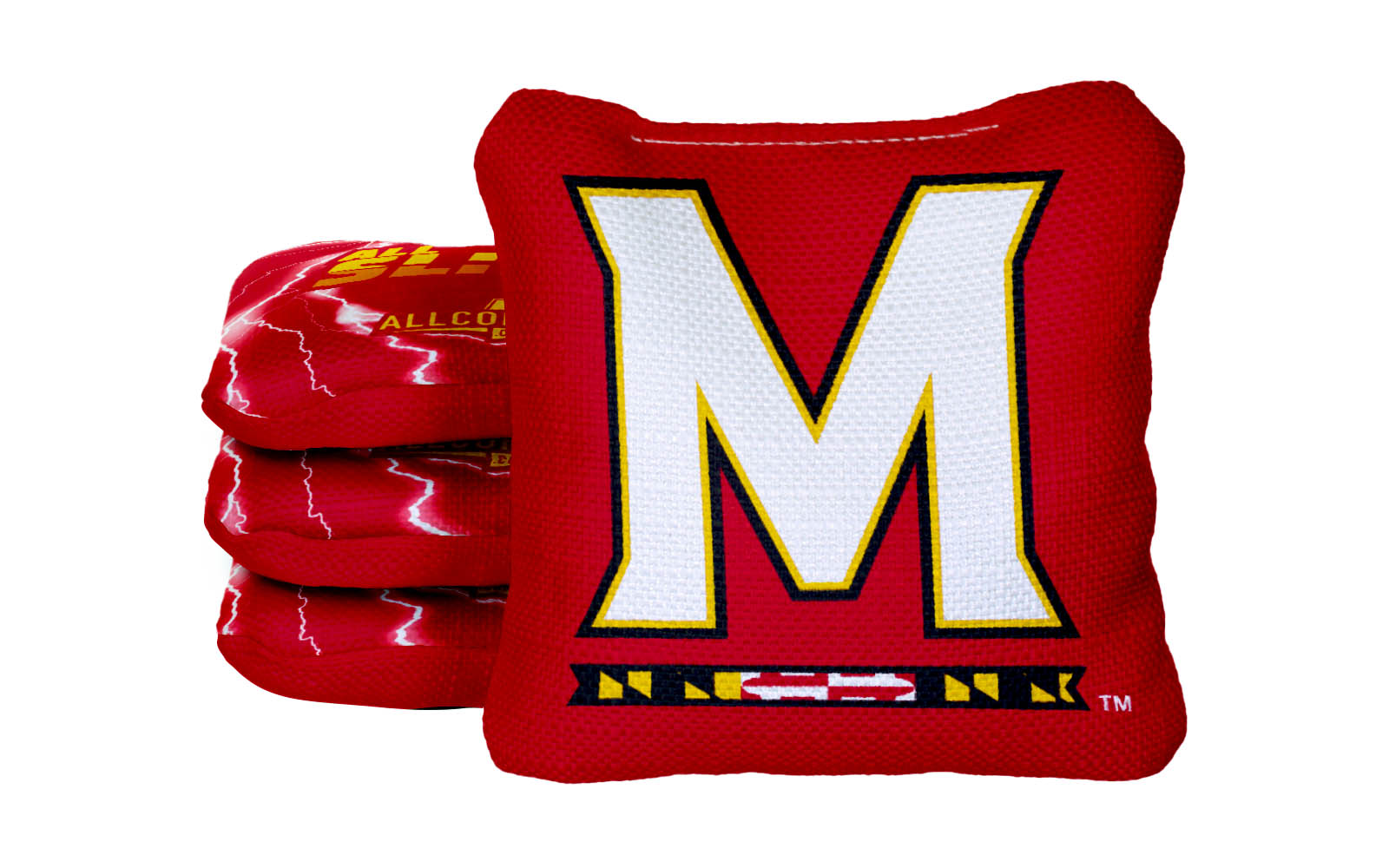 Officially Licensed Collegiate Cornhole Bags - All-Slide 2.0 - Set of 4 - Maryland University
