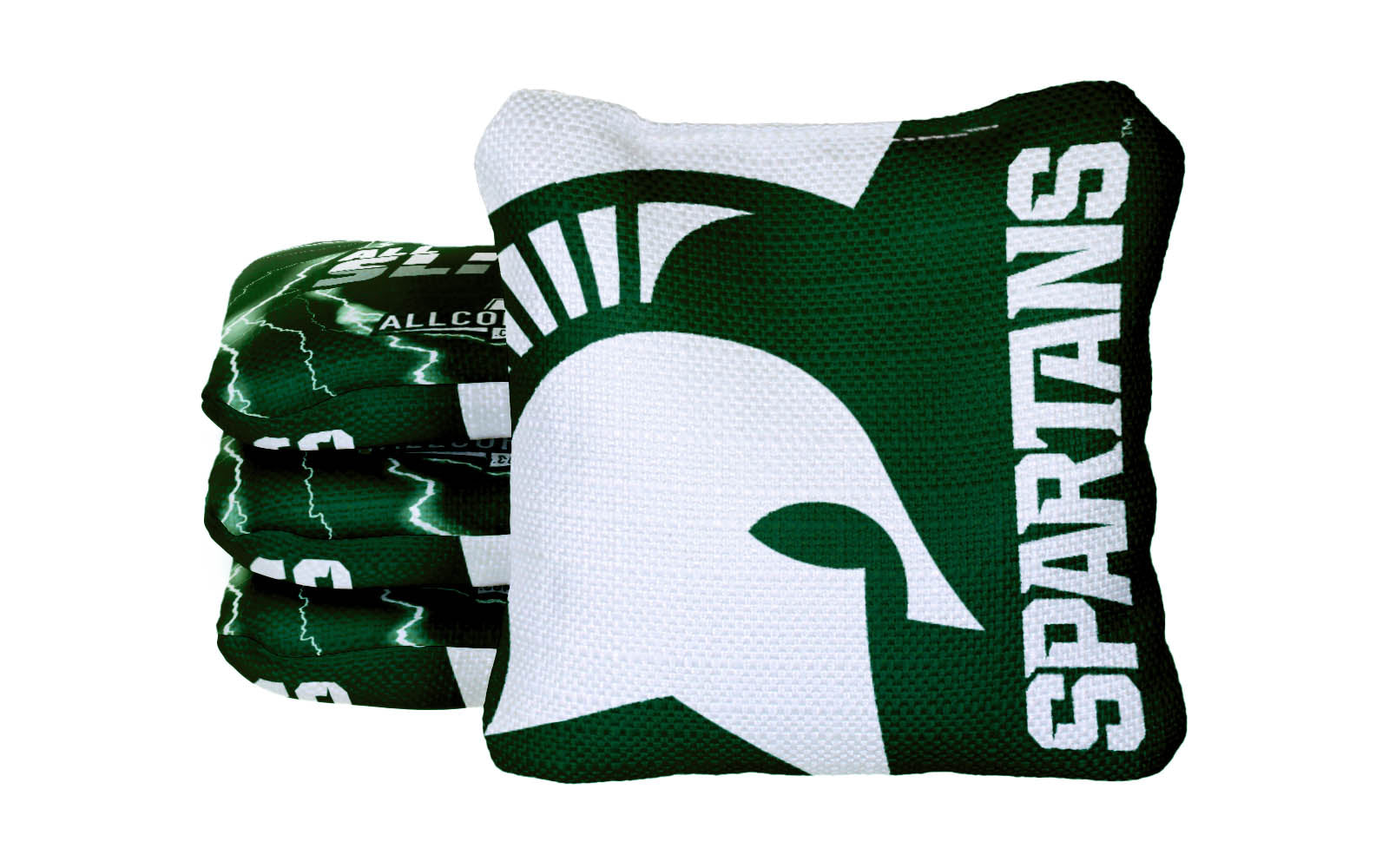Officially Licensed Collegiate Cornhole Bags - All-Slide 2.0 - Set of 4 - Michigan State University