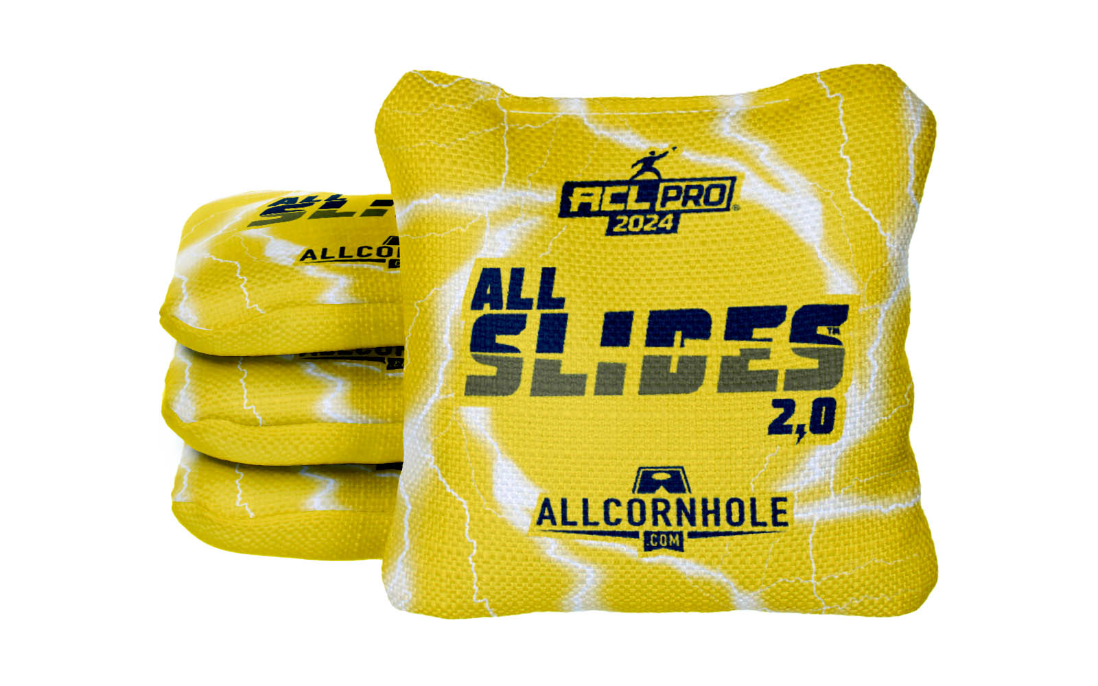 Officially Licensed Collegiate Cornhole Bags - All-Slide 2.0 - Set of 4 - University of Michigan