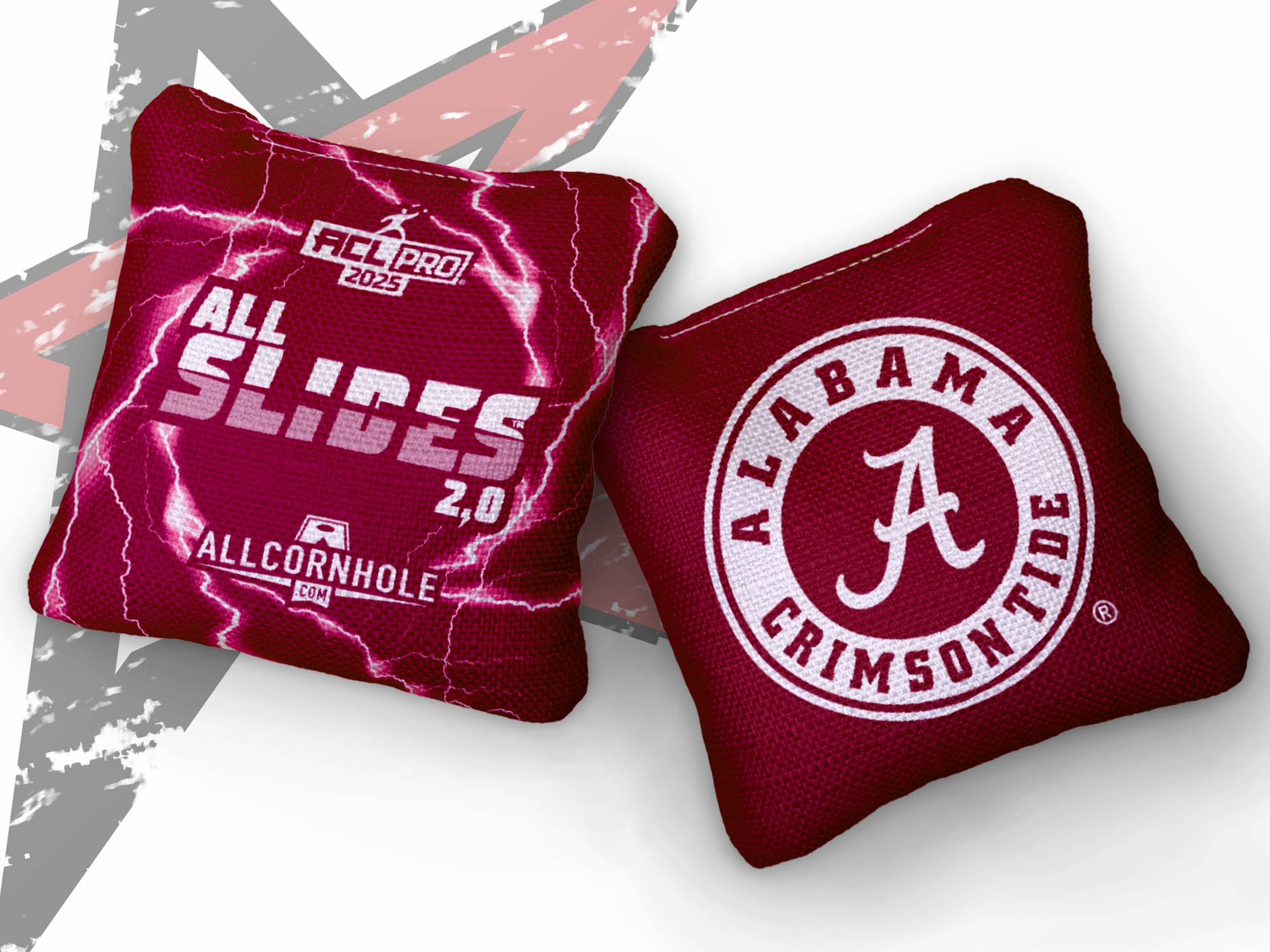 Officially Licensed Collegiate Cornhole Bags - All-Slide 2.0 - Set of 4 - University of Alabama