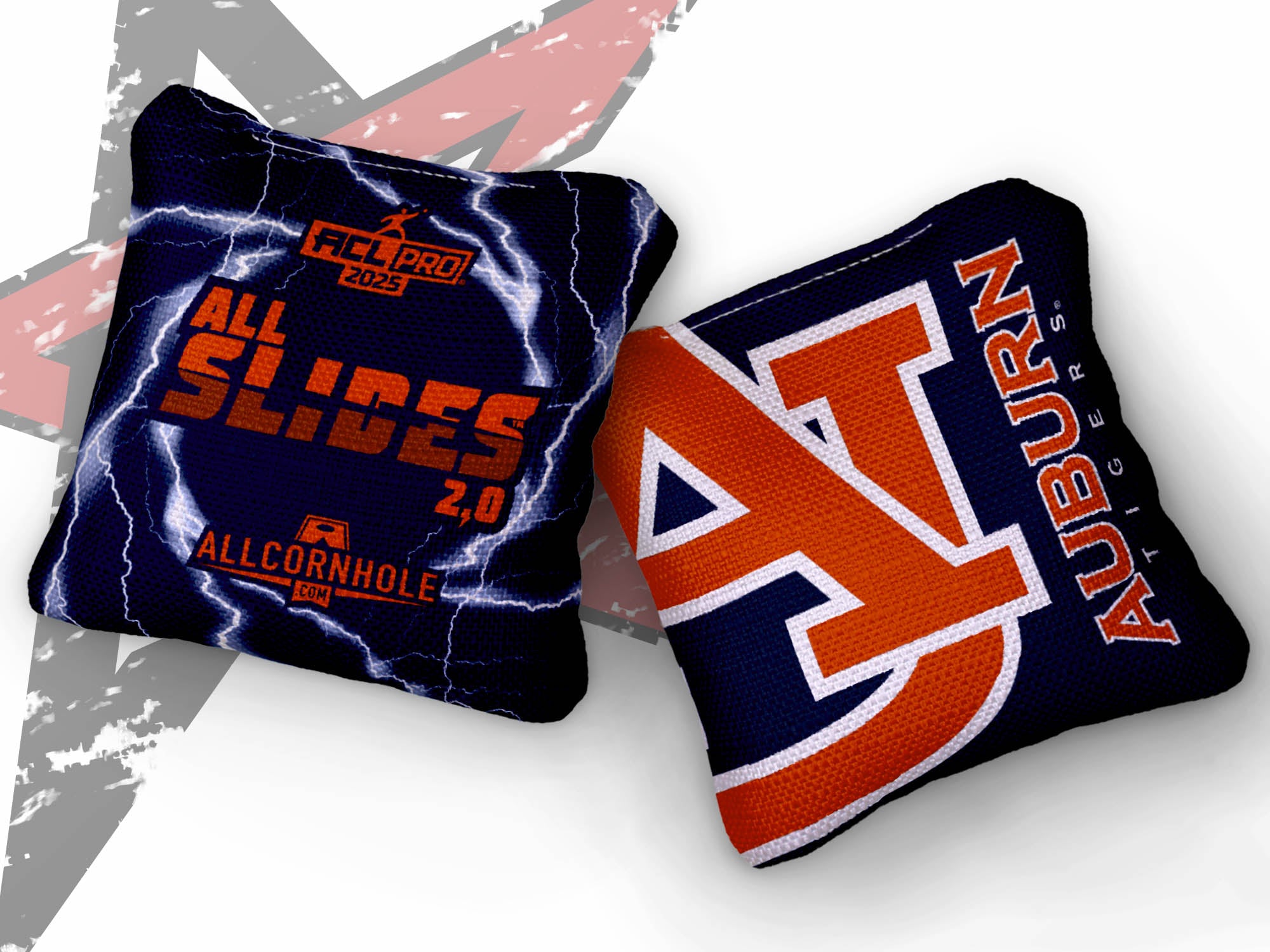 Officially Licensed Collegiate Cornhole Bags - All-Slide 2.0 - Set of 4 - Auburn University