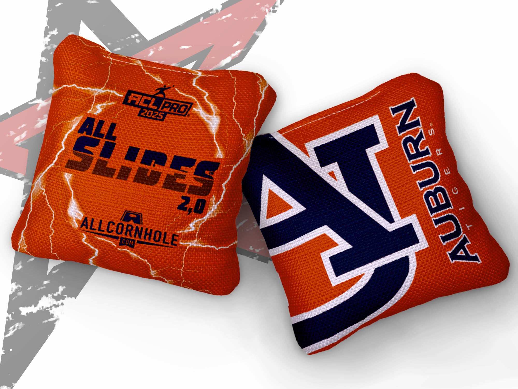 Officially Licensed Collegiate Cornhole Bags - All-Slide 2.0 - Set of 4 - Auburn University