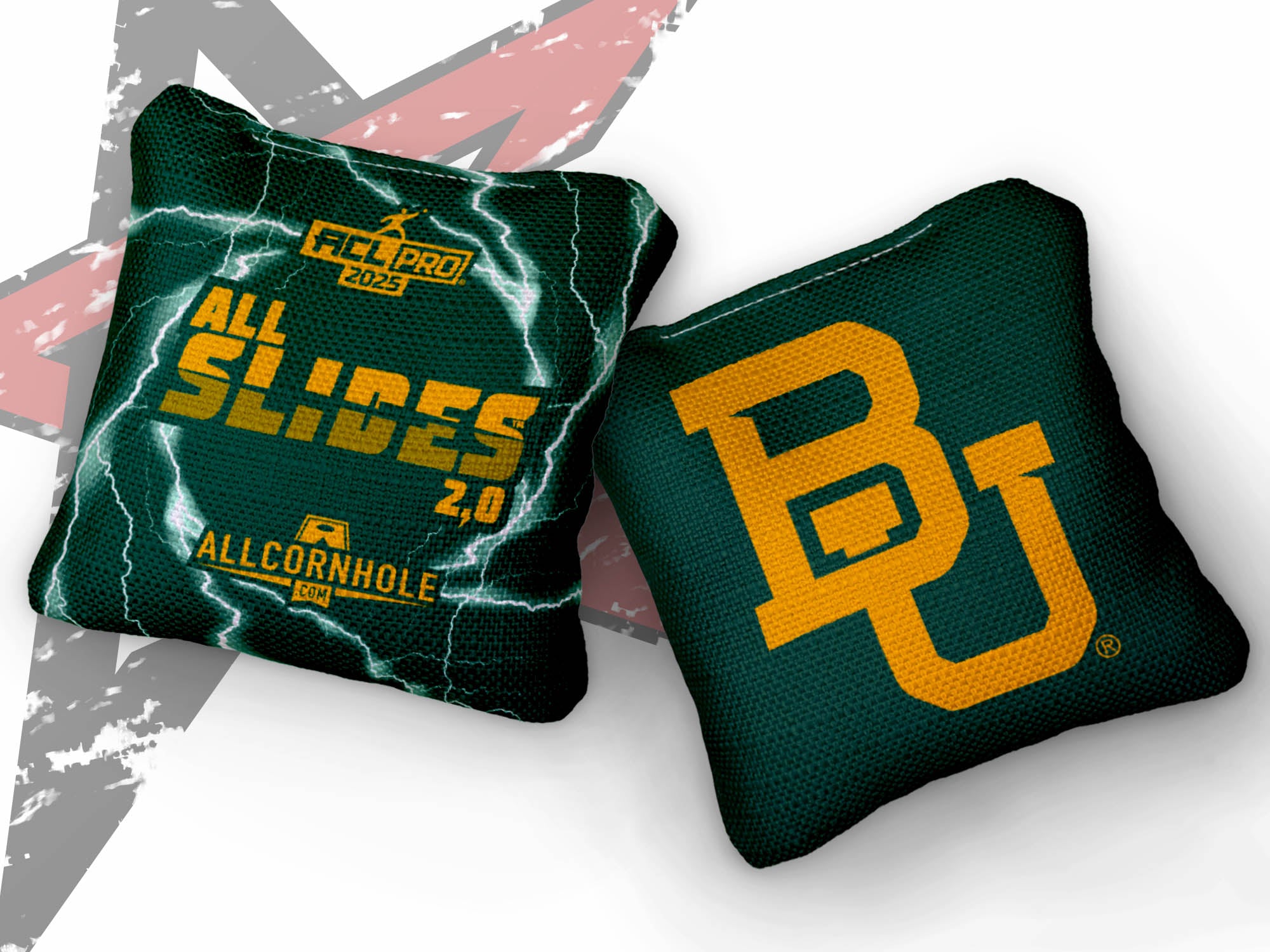 Officially Licensed Collegiate Cornhole Bags - All-Slide 2.0 - Set of 4 - Baylor University