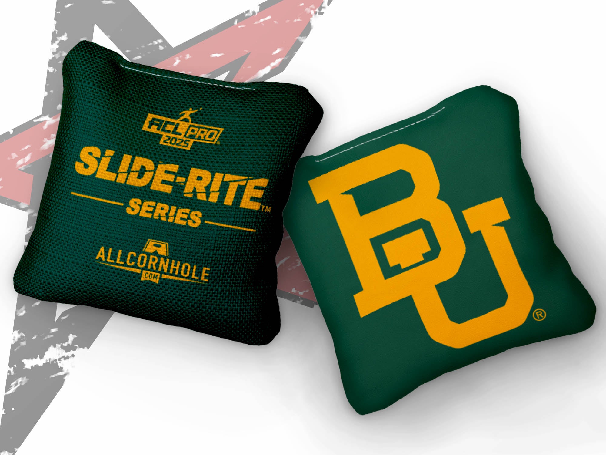 Officially Licensed Collegiate Cornhole Bags - Slide Rite - Set of 4 - Baylor University