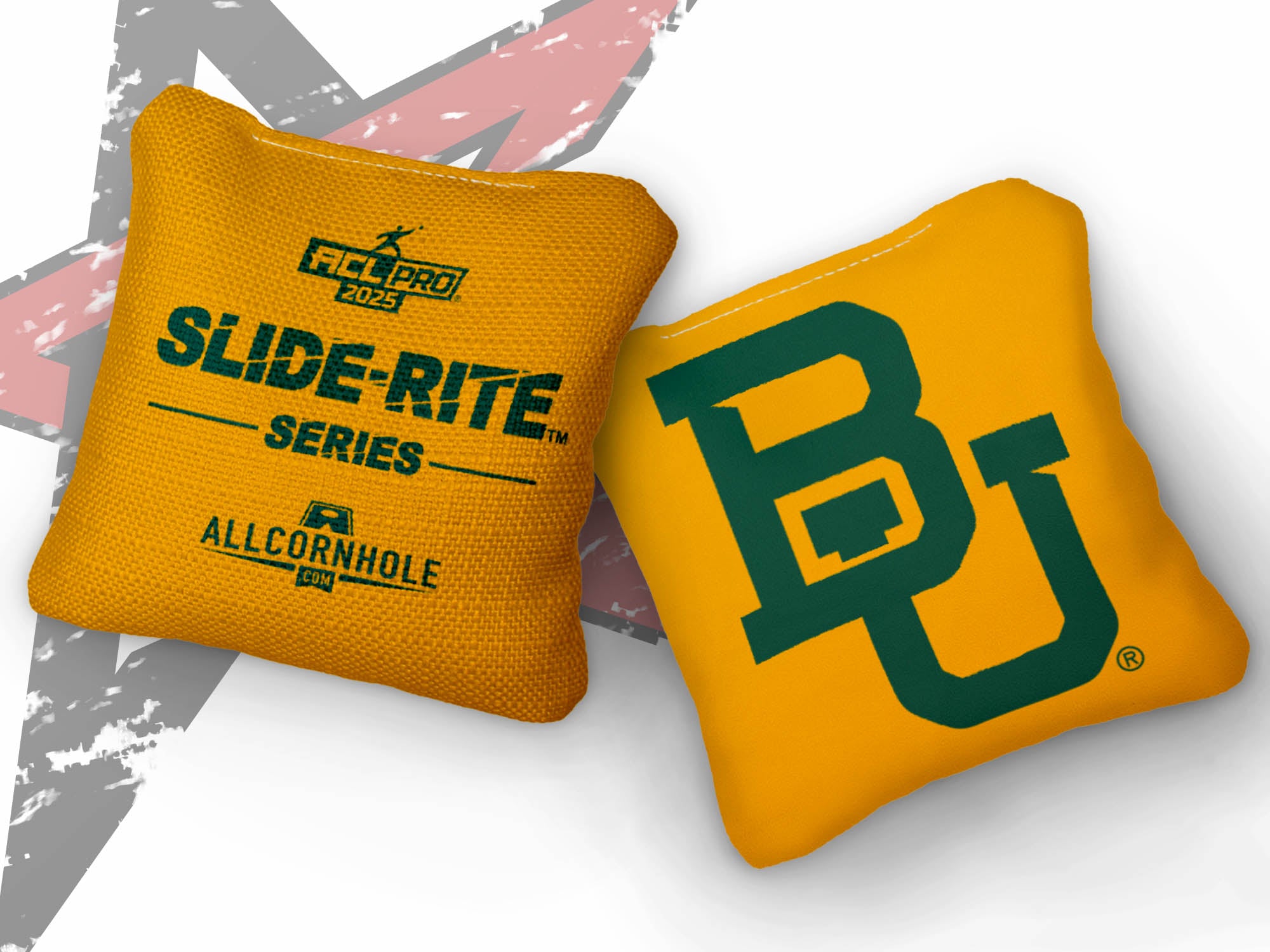 Officially Licensed Collegiate Cornhole Bags - Slide Rite - Set of 4 - Baylor University