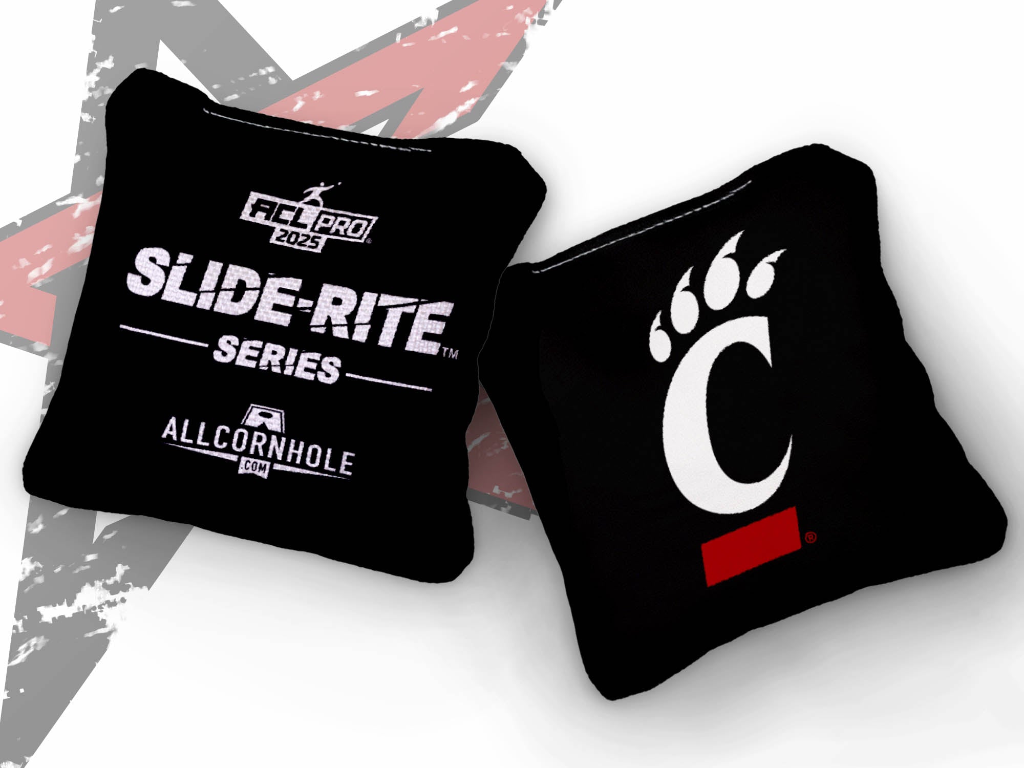 Officially Licensed Collegiate Cornhole Bags - Slide Rite - Set of 4 - University of Cincinnati