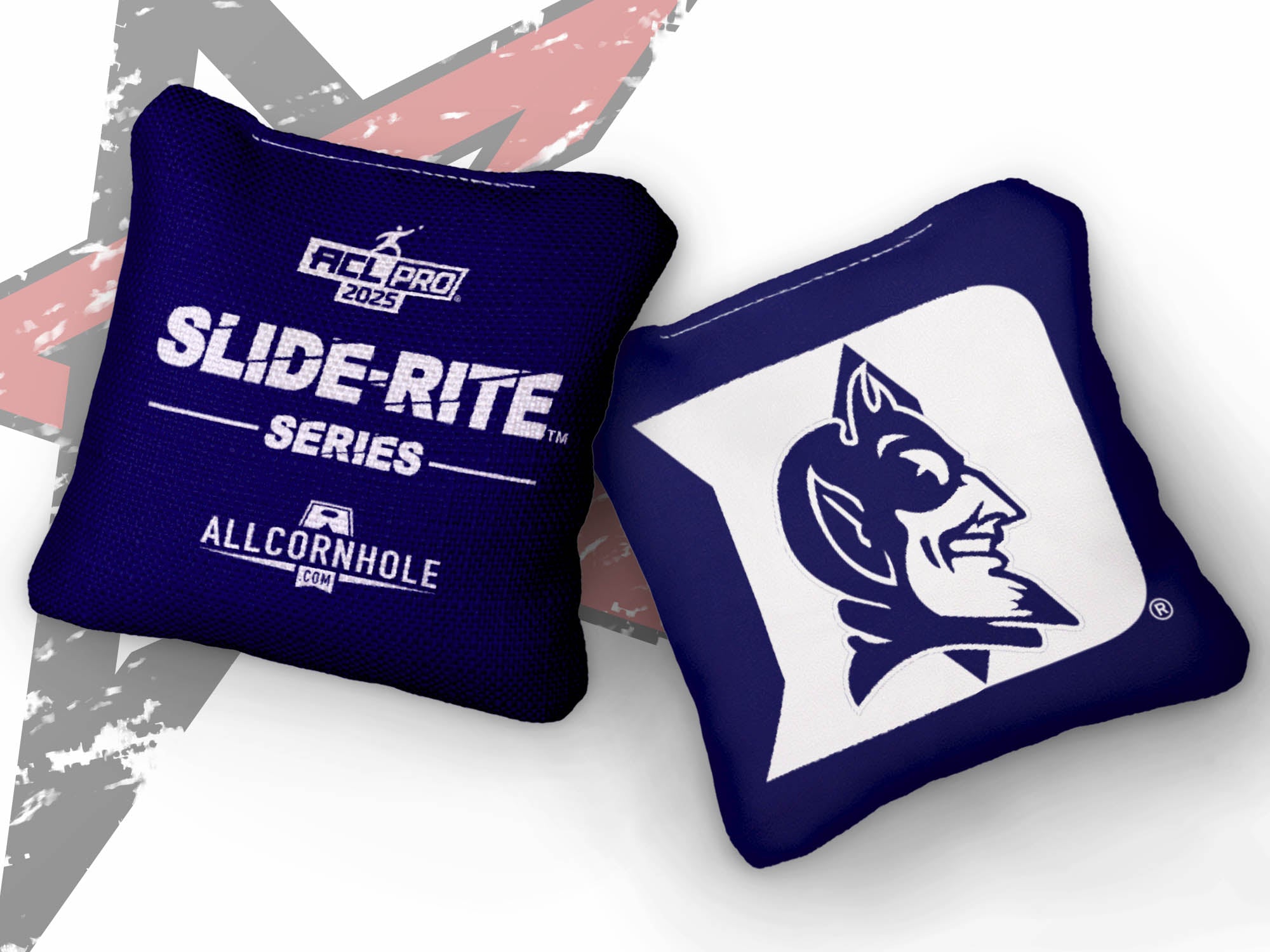 Officially Licensed Collegiate Cornhole Bags - Slide Rite - Set of 4 - Duke University