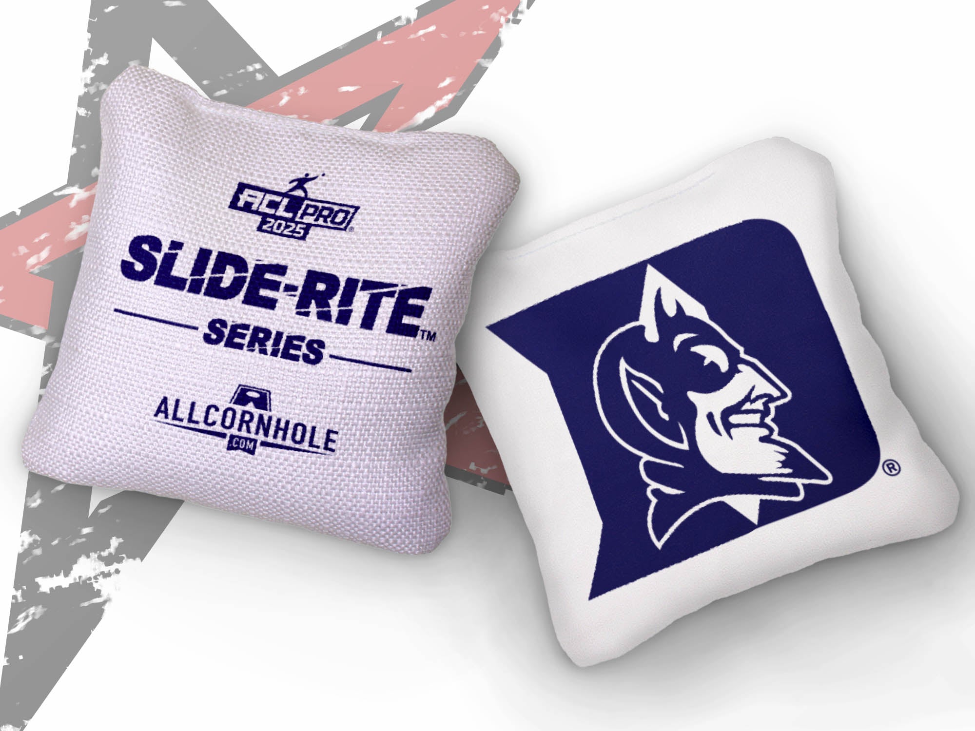 Officially Licensed Collegiate Cornhole Bags - Slide Rite - Set of 4 - Duke University