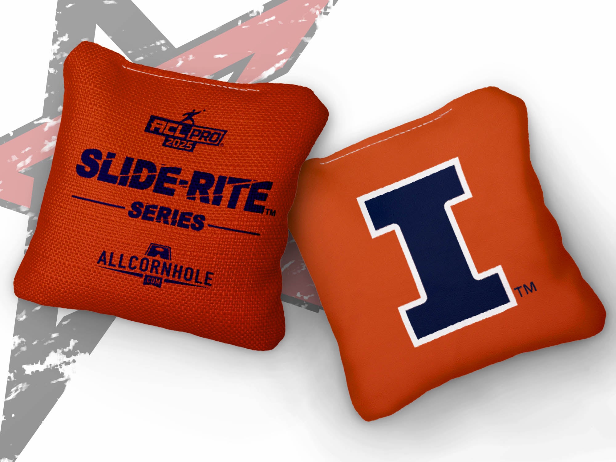 Officially Licensed Collegiate Cornhole Bags - Slide Rite - Set of 4 - University of Illinois