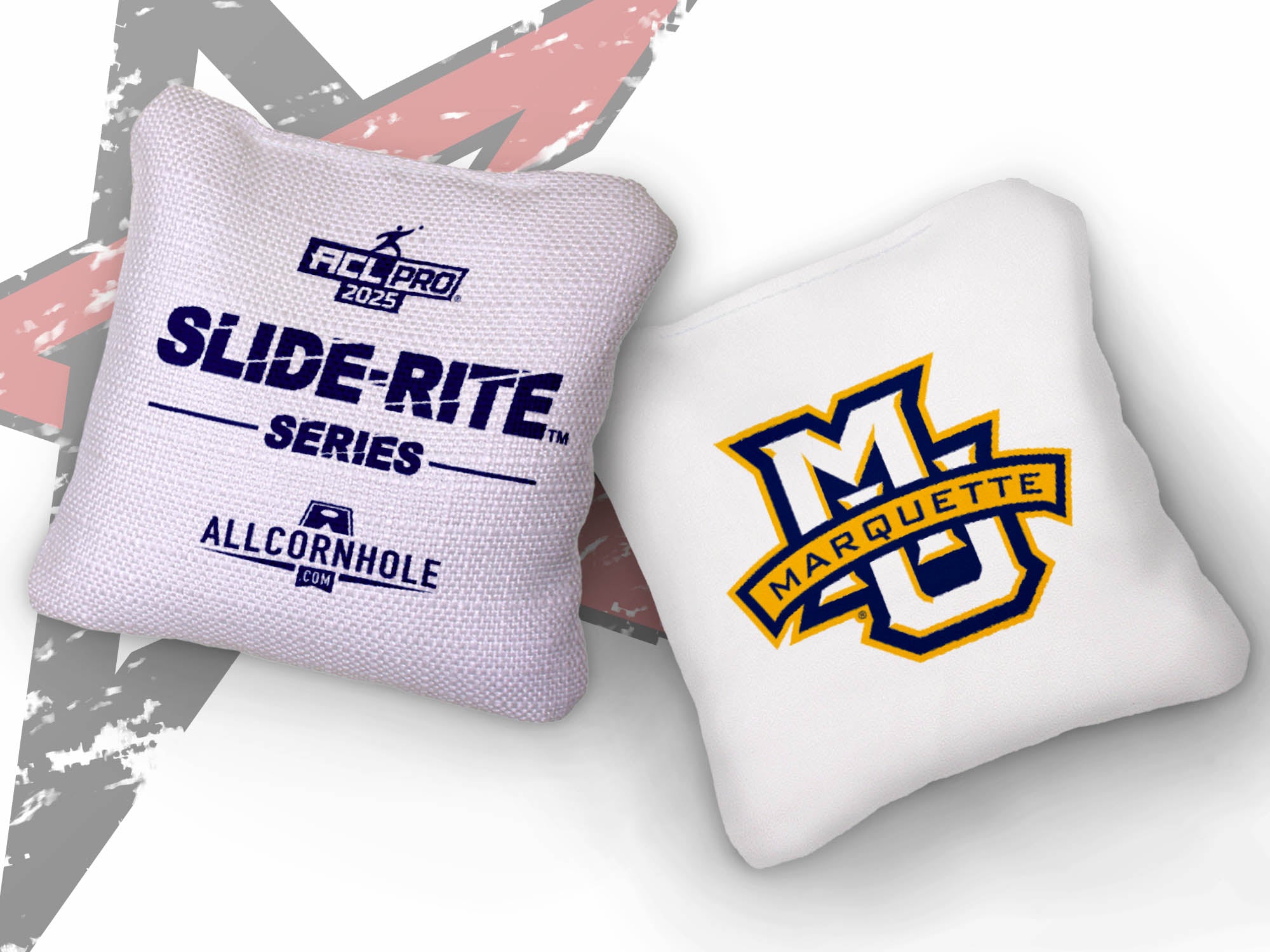 Officially Licensed Collegiate Cornhole Bags - Slide Rite - Set of 4 - Marquette University