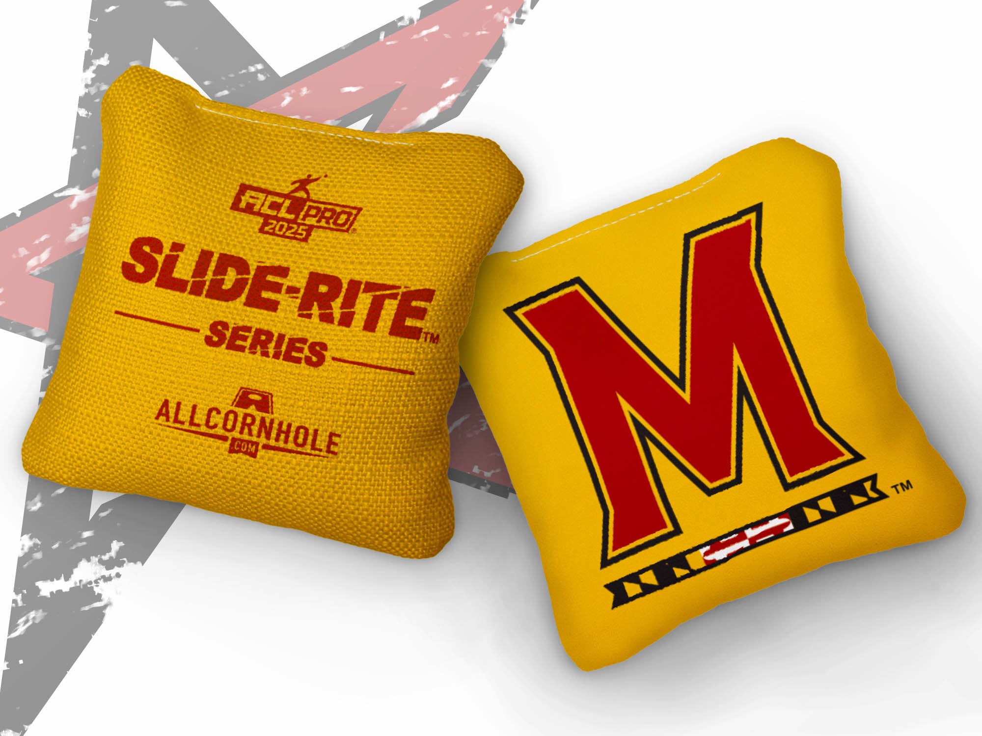 Officially Licensed Collegiate Cornhole Bags - Slide Rite - Set of 4 - University of Maryland