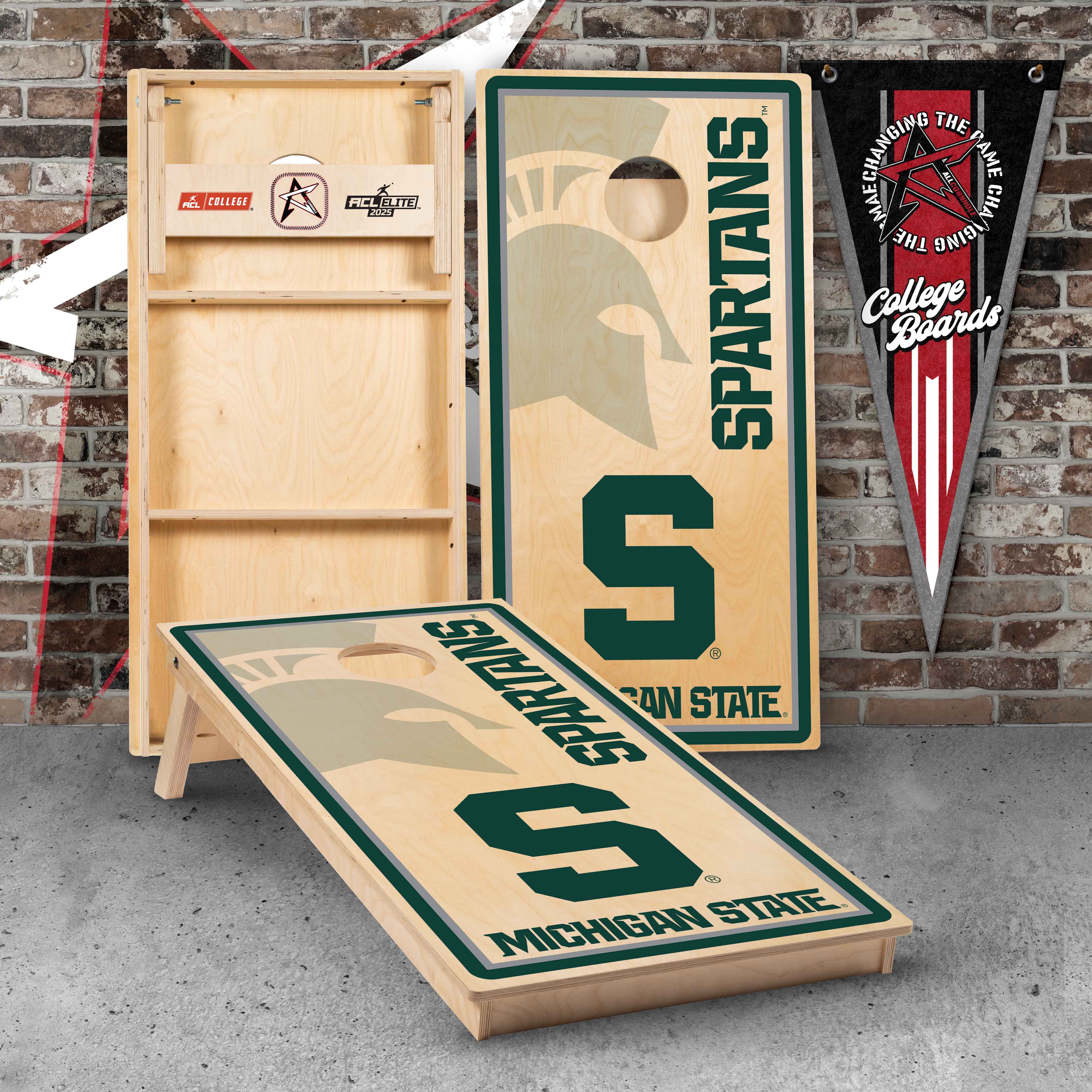 NEW Tabletop Cornhole Game Michigan sale State University MSU Spartans